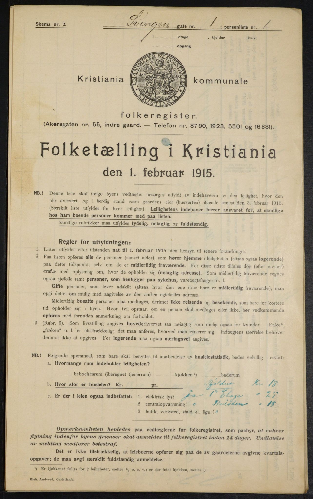 OBA, Kommunal folketelling 1.2.1915 for Kristiania, 1915, s. 106359