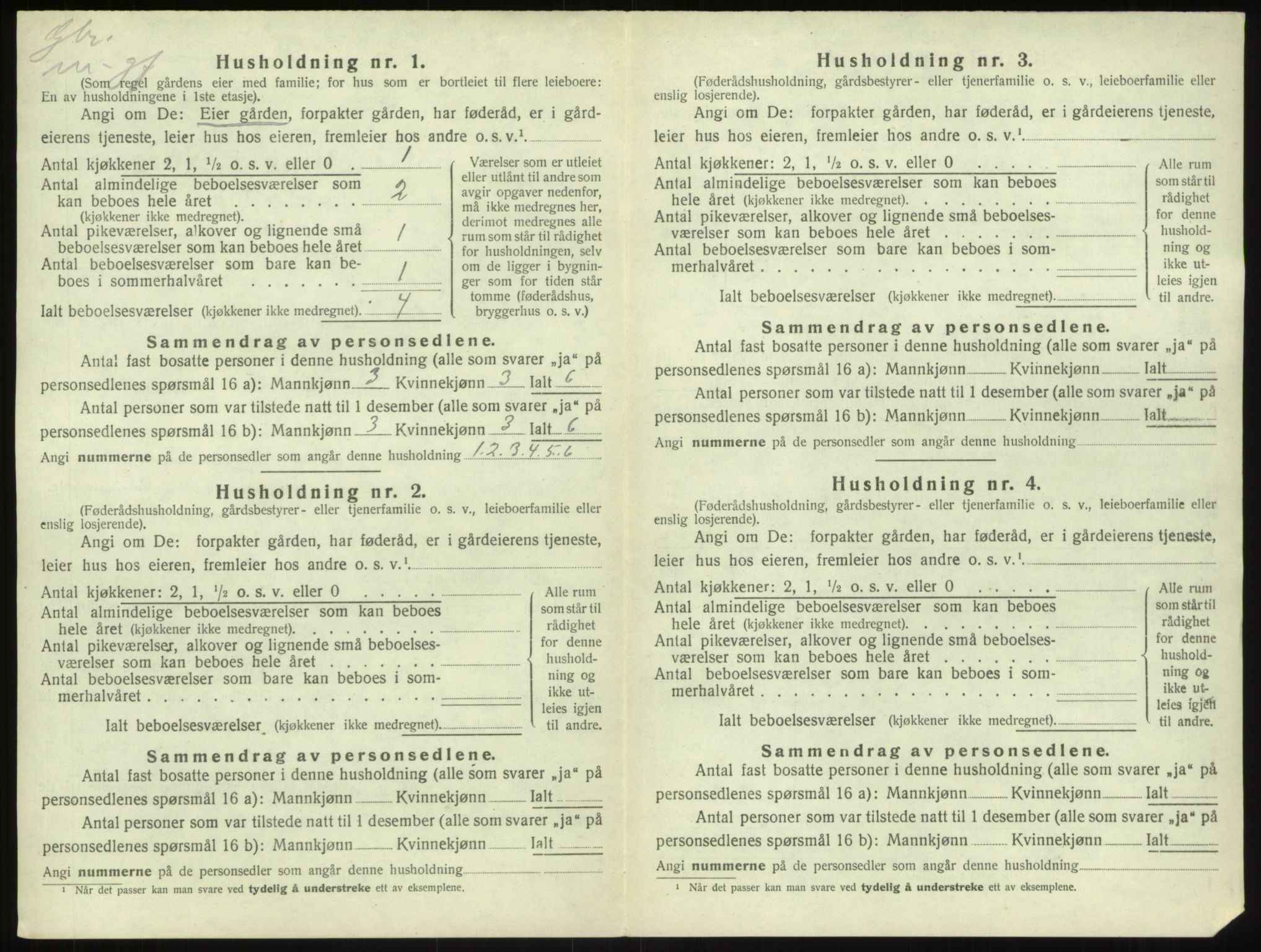 SAB, Folketelling 1920 for 1420 Sogndal herred, 1920, s. 714