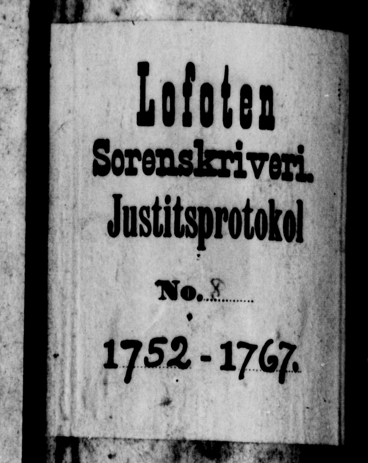 Lofoten sorenskriveri, SAT/A-0017/1/1/1A/L0006: Tingbok, 1752-1767