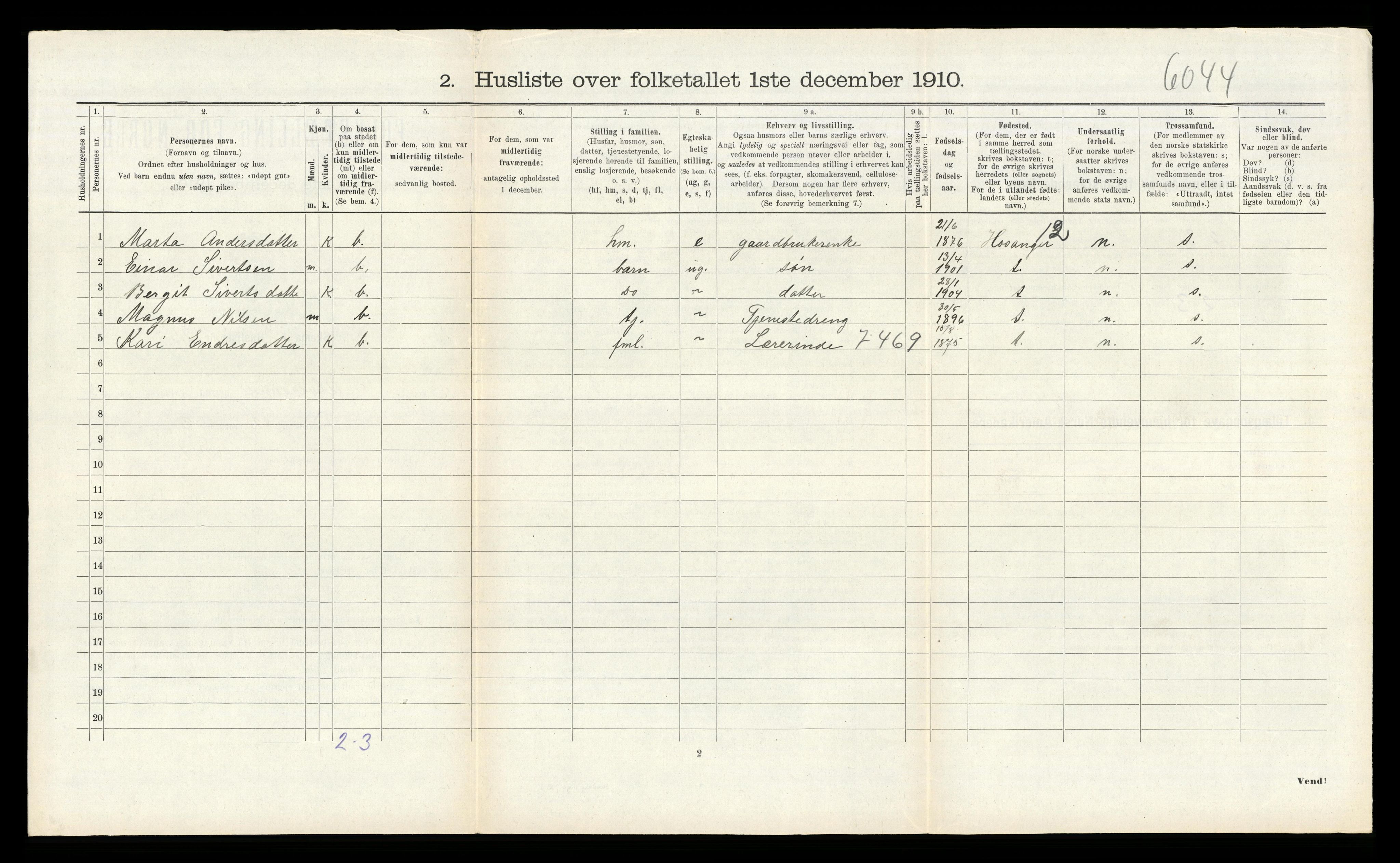RA, Folketelling 1910 for 1257 Alversund herred, 1910, s. 955