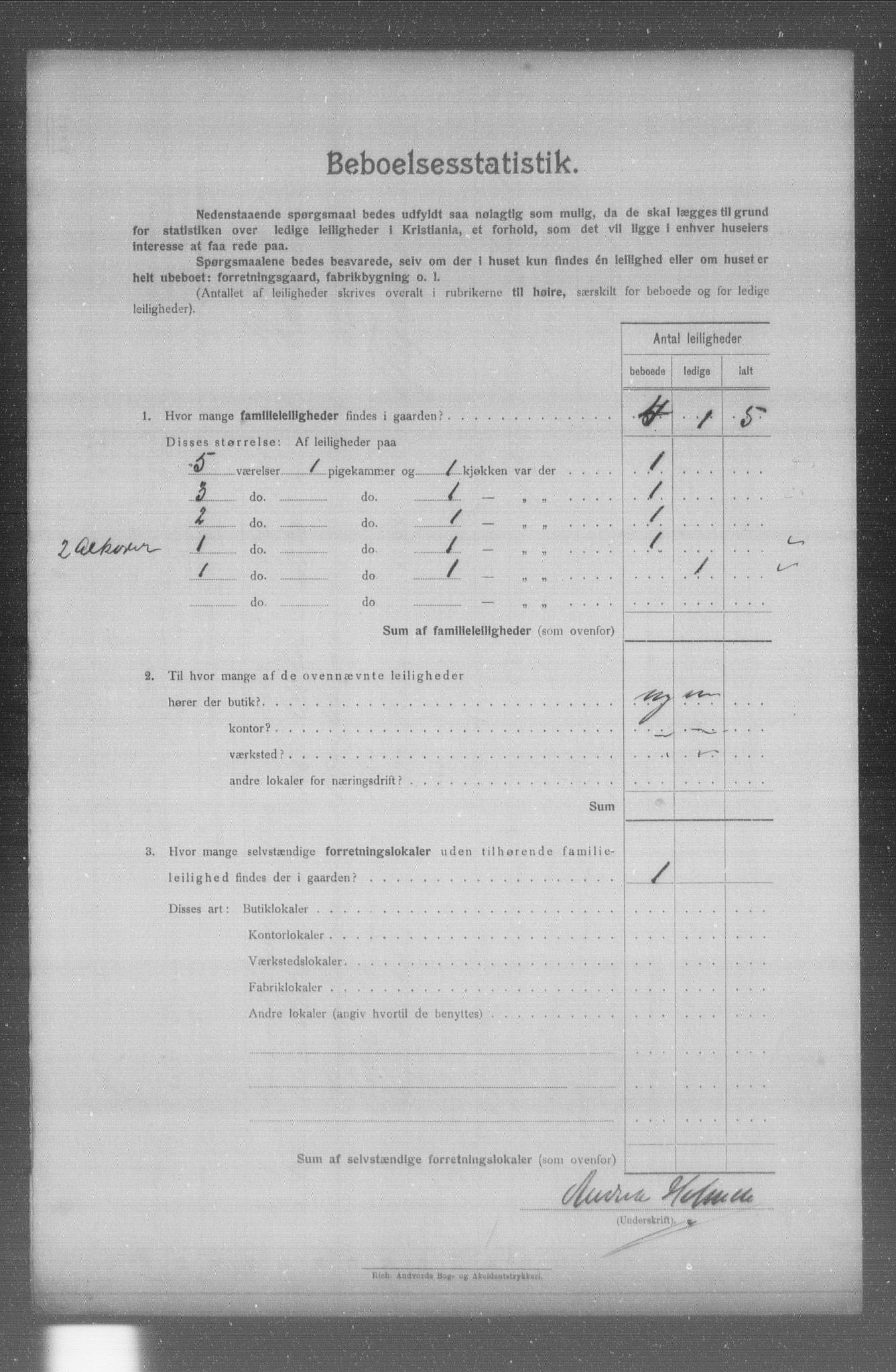 OBA, Kommunal folketelling 31.12.1904 for Kristiania kjøpstad, 1904, s. 10378