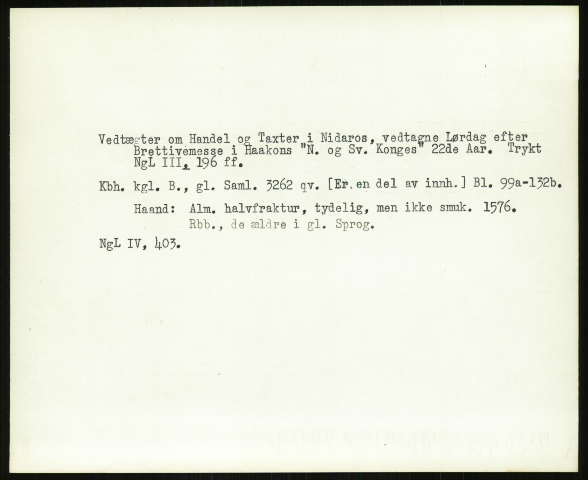 Norsk Historisk Kjeldeskrift-Institutt (NHKI), AV/RA-S-6117/G/Gc/L0029: Tematisk register til Gustav Storms håndskriftbeskrivelser i NgL bd. IV, 1315-1377, s. 662