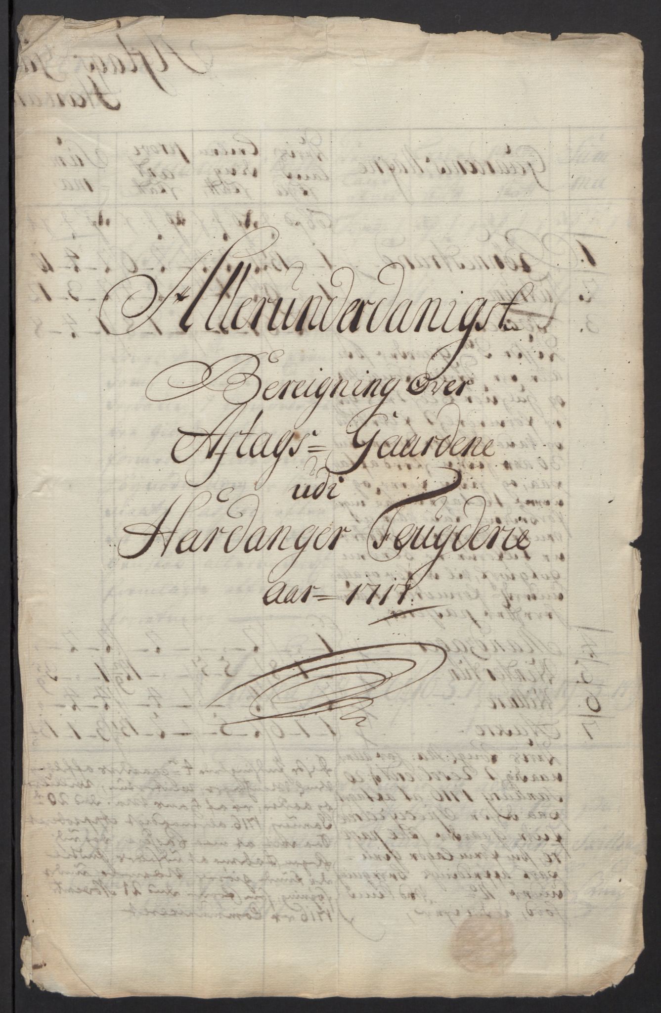 Rentekammeret inntil 1814, Reviderte regnskaper, Fogderegnskap, RA/EA-4092/R48/L2994: Fogderegnskap Sunnhordland og Hardanger, 1717, s. 445