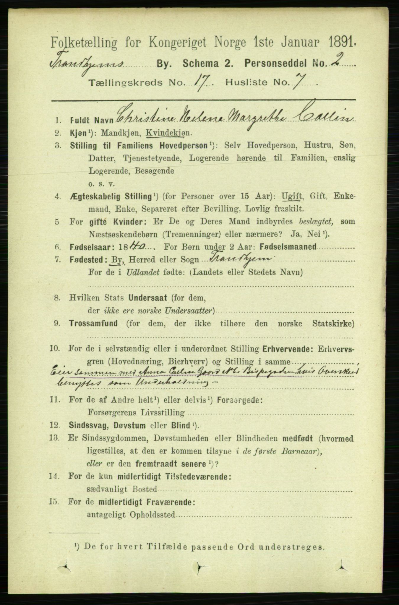 RA, Folketelling 1891 for 1601 Trondheim kjøpstad, 1891, s. 13271