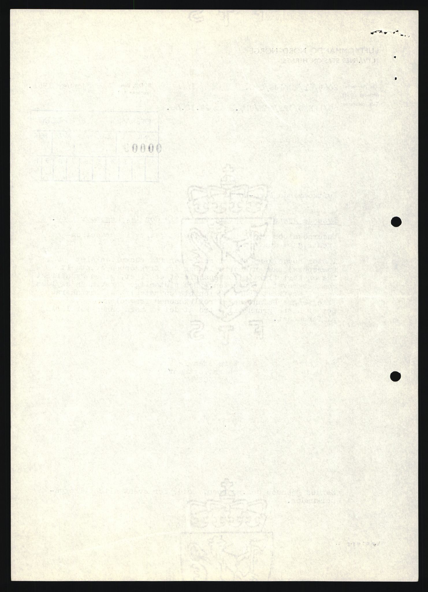 Forsvaret, Luftforsvarets overkommando/Luftforsvarsstaben, AV/RA-RAFA-2246/1/D/Da/L0124/0001: -- / UFO OVER NORSK TERRITORIUM, 1954-1970, s. 288