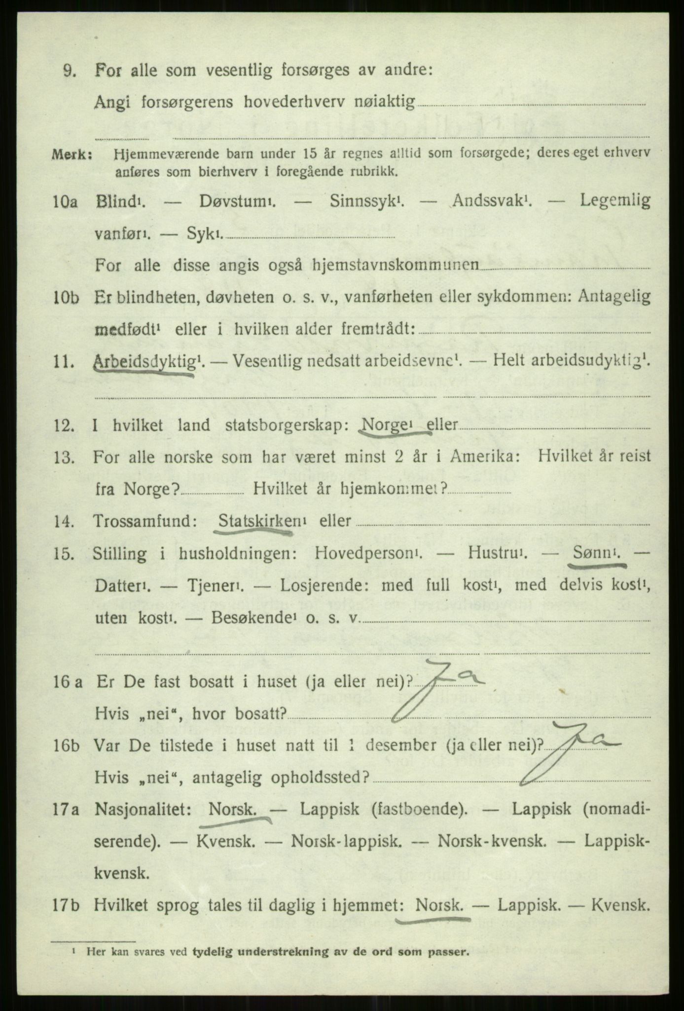 SATØ, Folketelling 1920 for 1934 Tromsøysund herred, 1920, s. 14207