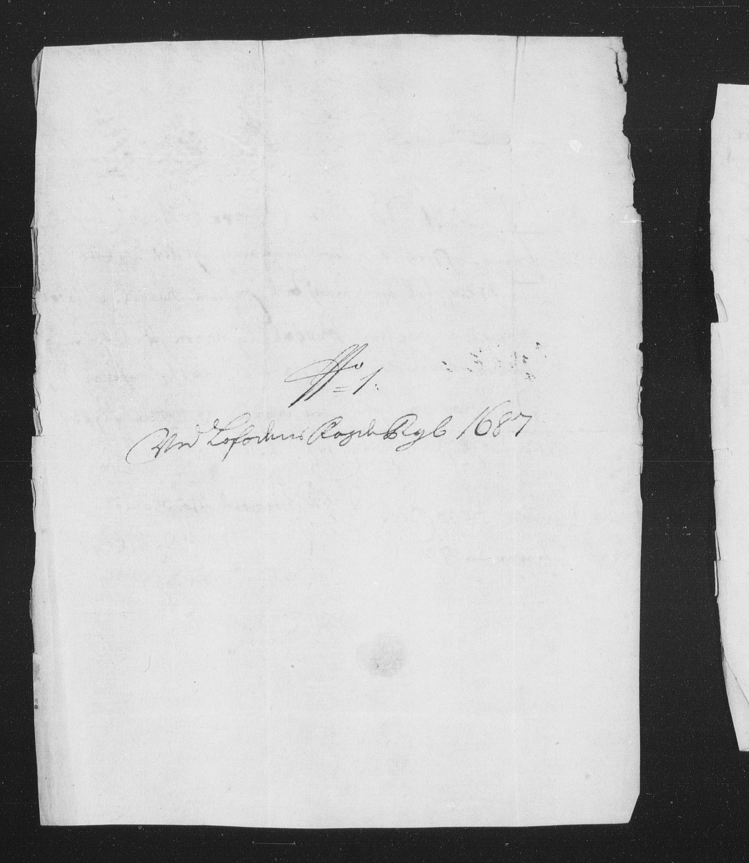 Rentekammeret inntil 1814, Reviderte regnskaper, Stiftamtstueregnskaper, Trondheim stiftamt og Nordland amt, AV/RA-EA-6044/R/Rh/L0010: Nordland amt, 1687