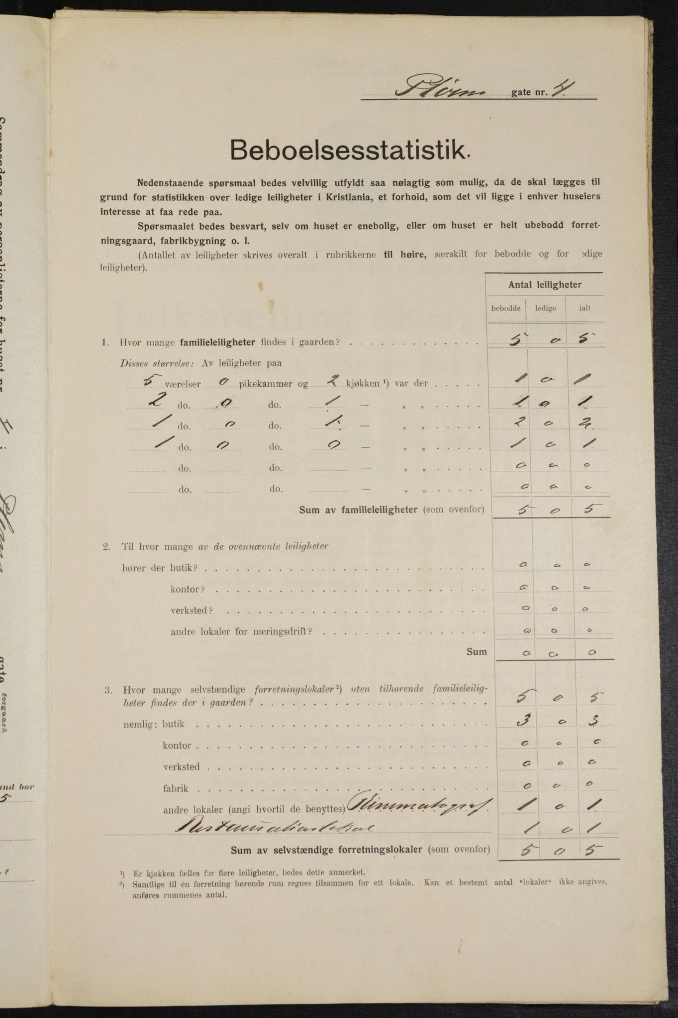 OBA, Kommunal folketelling 1.2.1914 for Kristiania, 1914, s. 80981