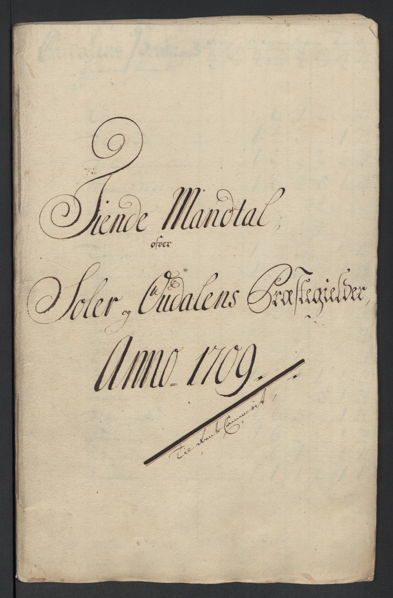 Rentekammeret inntil 1814, Reviderte regnskaper, Fogderegnskap, AV/RA-EA-4092/R13/L0846: Fogderegnskap Solør, Odal og Østerdal, 1709, s. 78