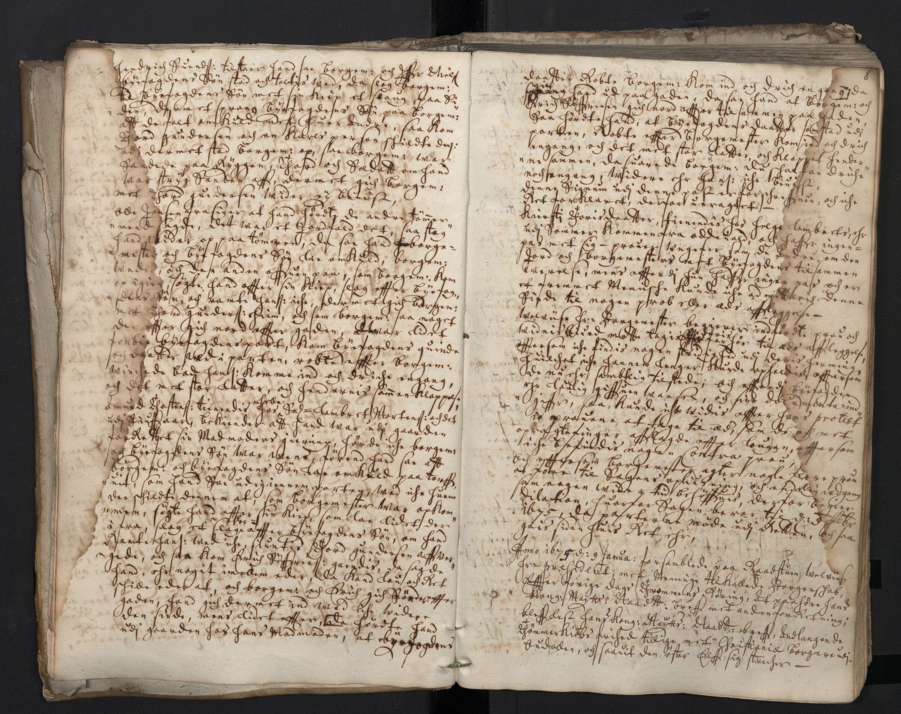 Fredrikstad rådstuerett, AV/SAO-A-11547/A/L0004: Rådstuprotokoll, 1674-1682, s. 7b-8a