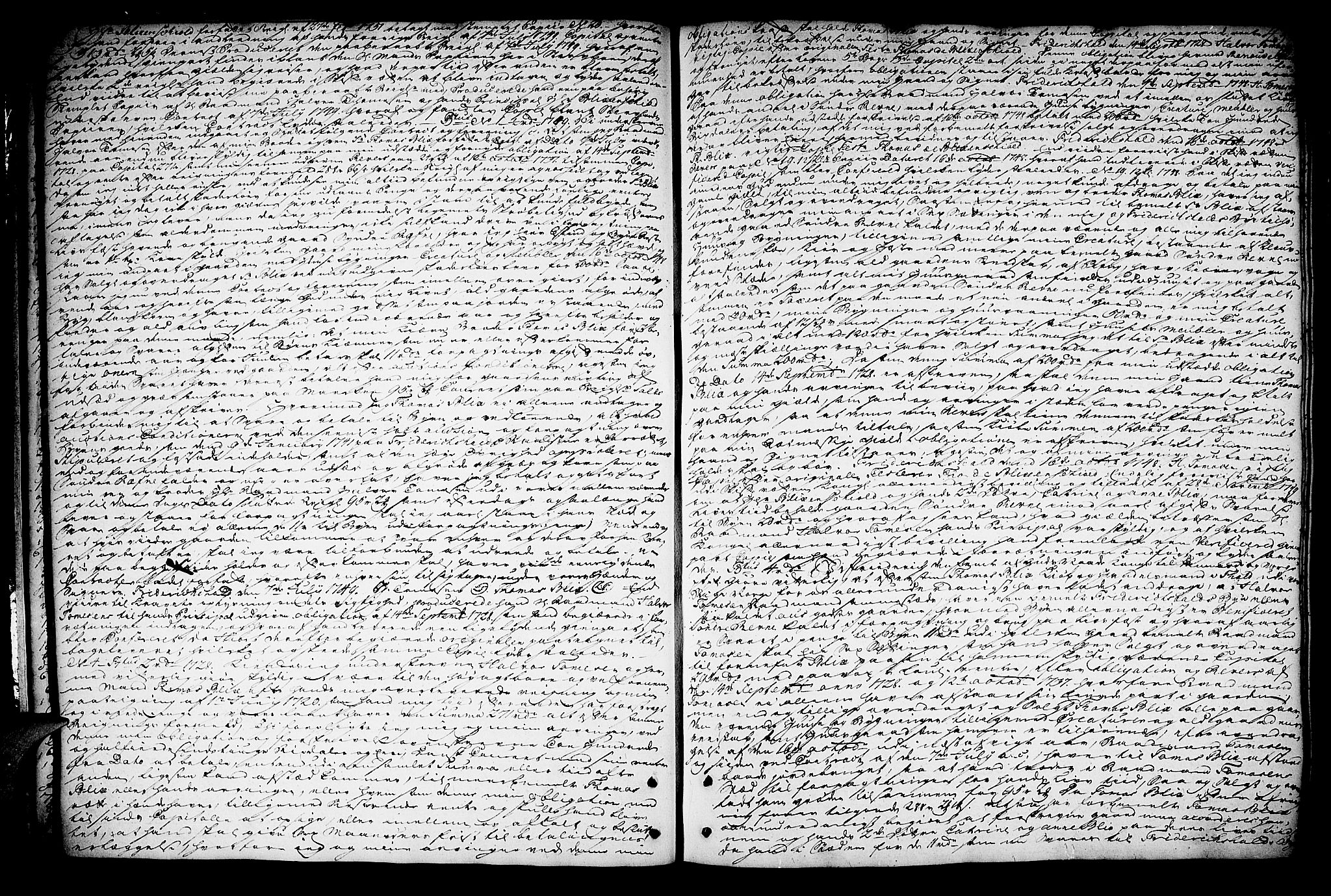 Halden byfogd, AV/SAO-A-10865/H/Hc/L0003: Skifteprotokoll, 1753-1766, s. 42-43