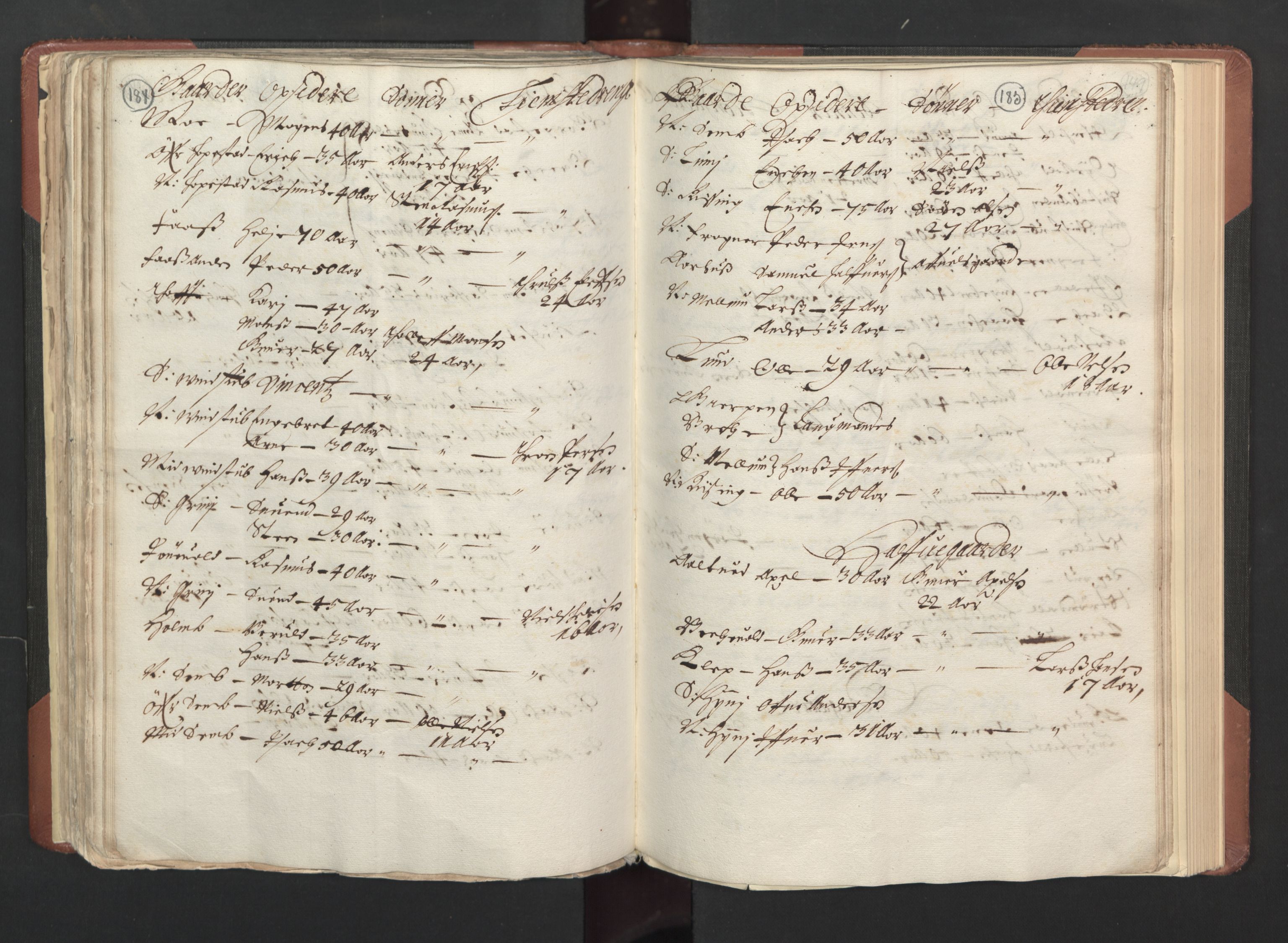 RA, Fogdenes og sorenskrivernes manntall 1664-1666, nr. 6: Øvre og Nedre Telemark fogderi og Bamble fogderi , 1664, s. 184-185