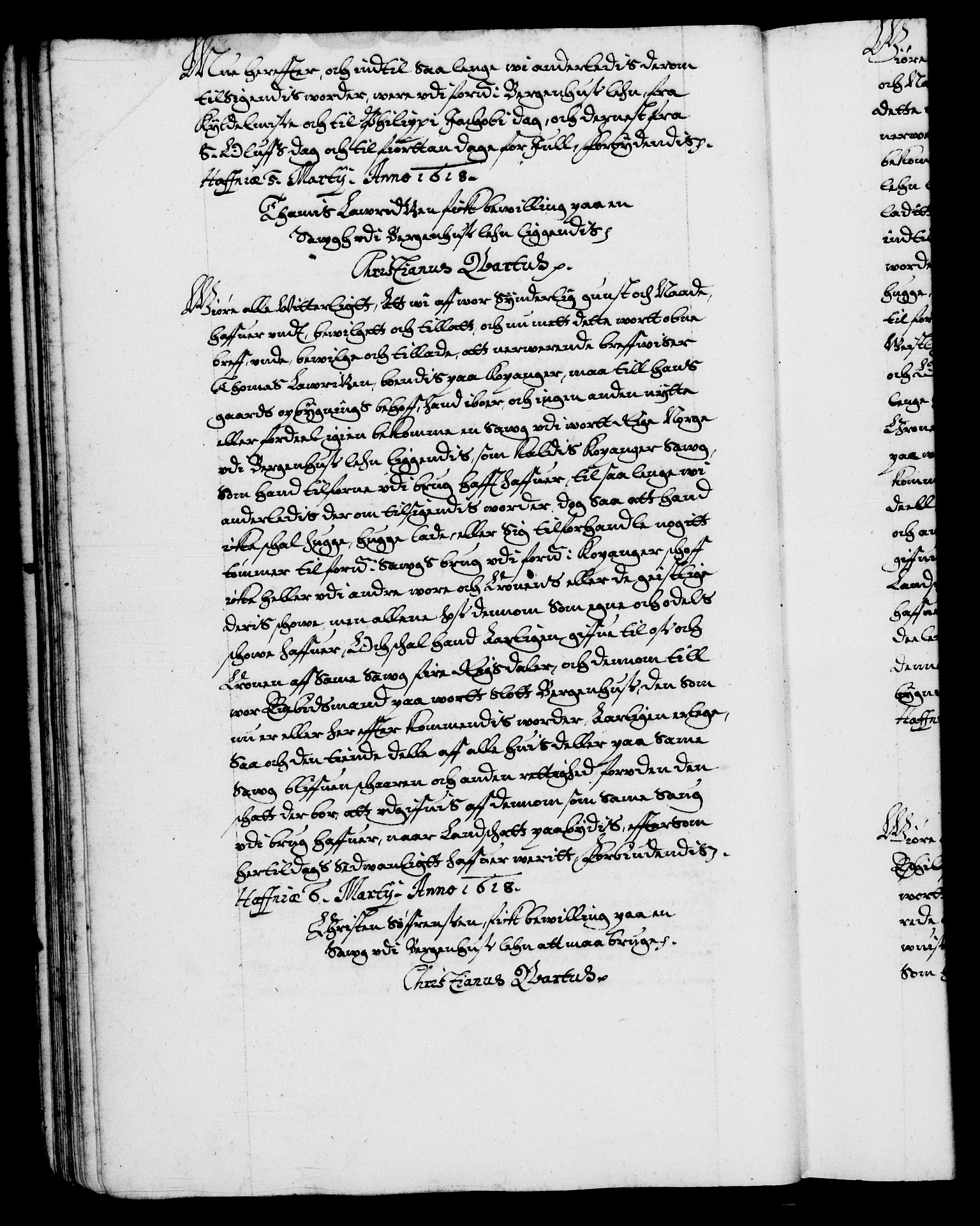 Danske Kanselli 1572-1799, RA/EA-3023/F/Fc/Fca/Fcaa/L0004: Norske registre (mikrofilm), 1617-1630, s. 36b