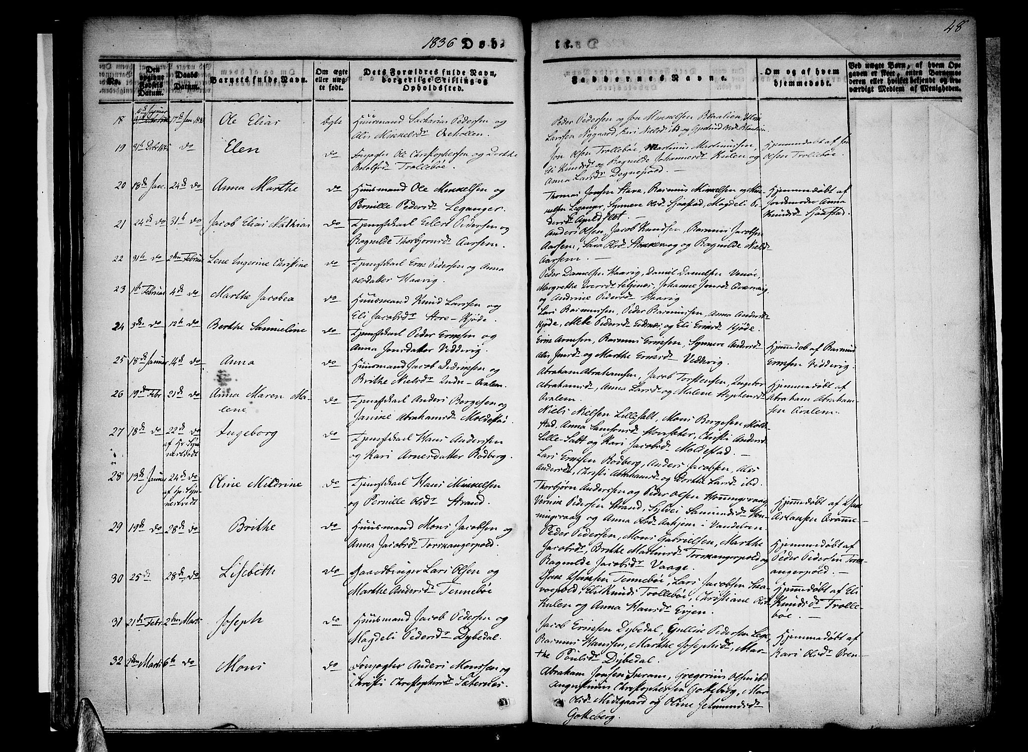 Selje sokneprestembete, AV/SAB-A-99938/H/Ha/Haa/Haaa: Ministerialbok nr. A 9, 1829-1844, s. 48