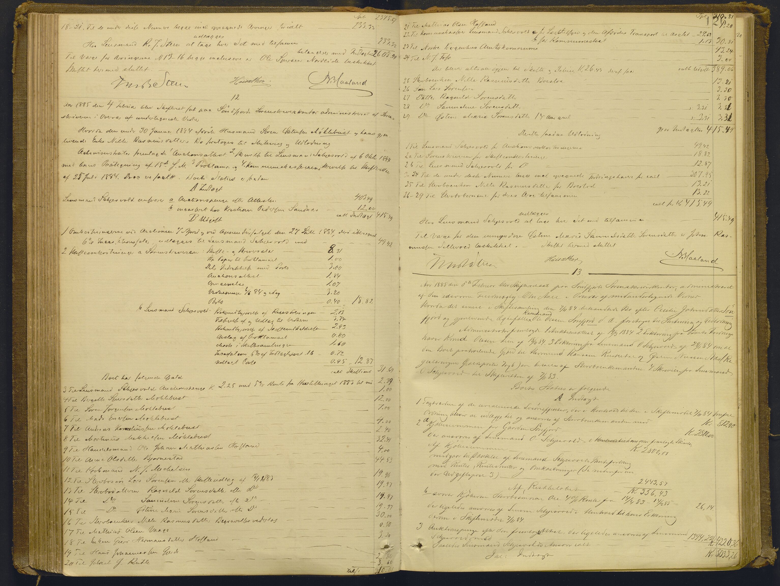 Sunnfjord tingrett, AV/SAB-A-3201/1/H/Hd/L0006: Skifteutlodningsprotokoll, 1881-1889, s. 125b-126a