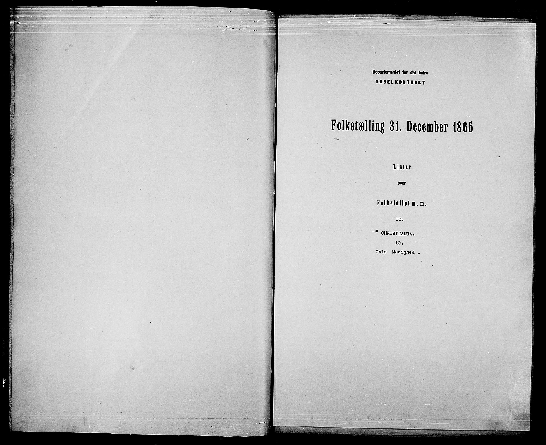 RA, Folketelling 1865 for 0301 Kristiania kjøpstad, 1865, s. 4055