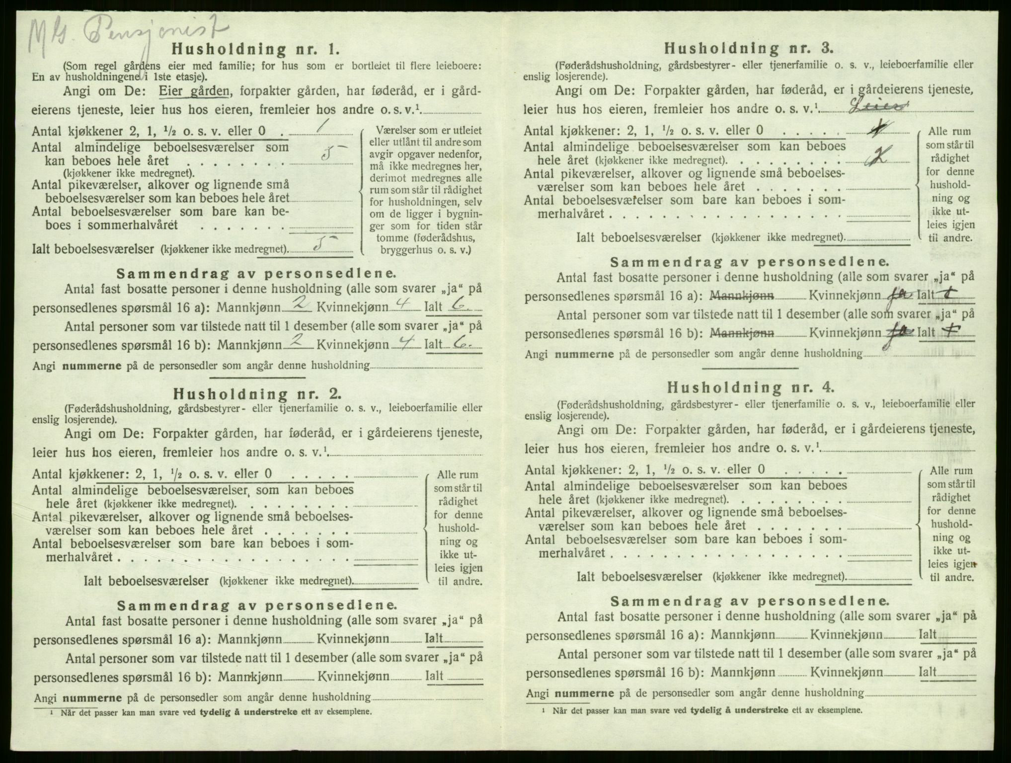 SAKO, Folketelling 1920 for 0724 Sandeherred herred, 1920, s. 1421