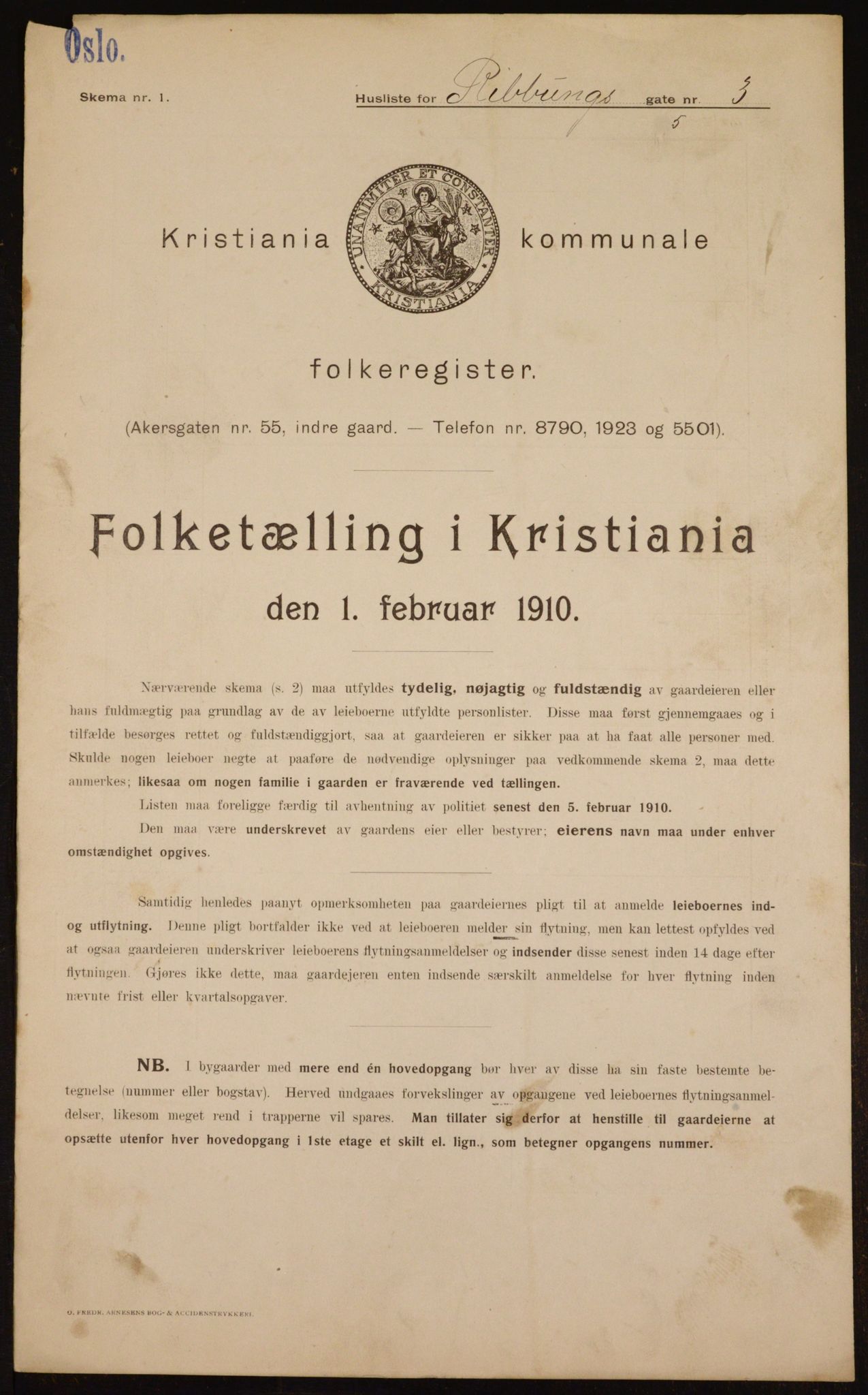 OBA, Kommunal folketelling 1.2.1910 for Kristiania, 1910, s. 79283