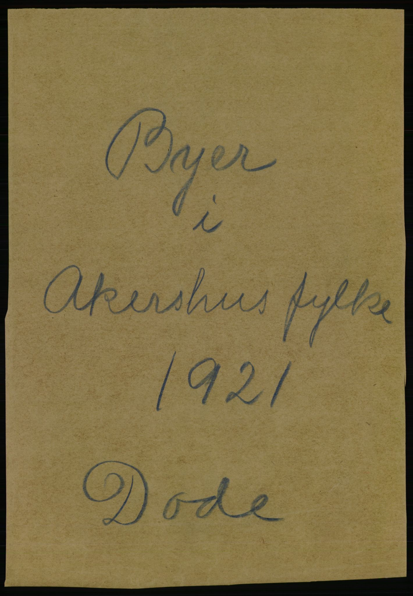 Statistisk sentralbyrå, Sosiodemografiske emner, Befolkning, RA/S-2228/D/Df/Dfc/Dfca/L0007: Akershus fylke: Døde. Bygder og byer., 1921, s. 501