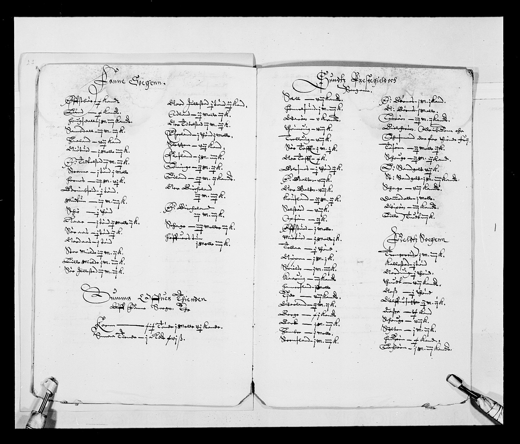 Stattholderembetet 1572-1771, AV/RA-EA-2870/Ek/L0026/0002: Jordebøker 1633-1658: / Tiendelister fra Bergenhus len, 1642-1647, s. 89