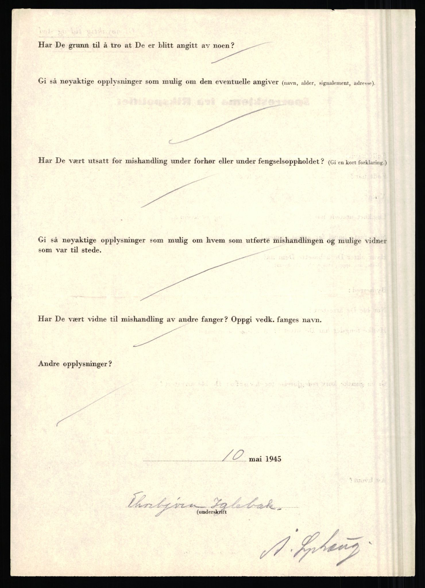 Rikspolitisjefen, AV/RA-S-1560/L/L0007: Heen, Erik C. - Iversen, Trygve, 1940-1945, s. 1080