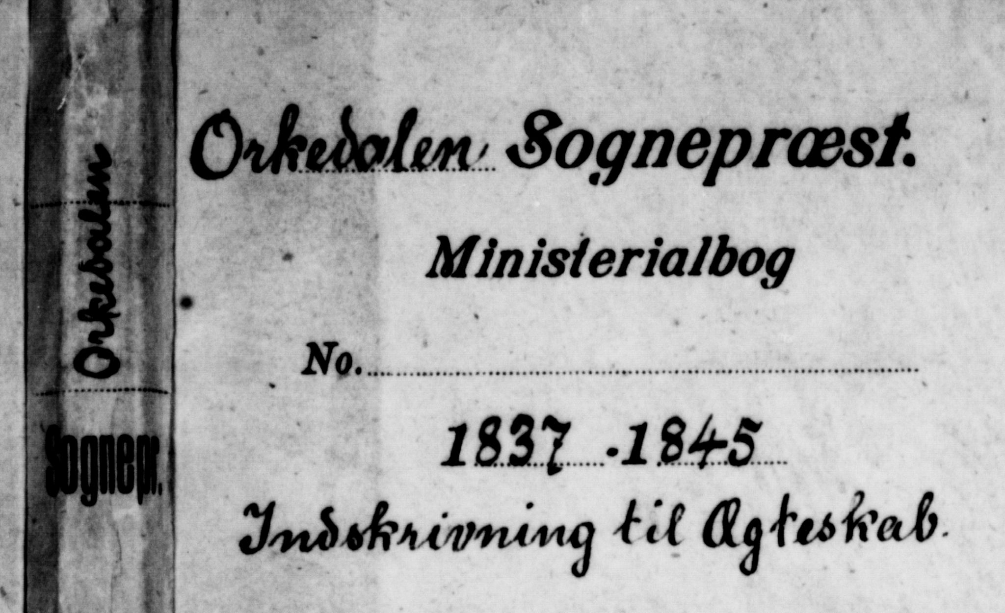 Ministerialprotokoller, klokkerbøker og fødselsregistre - Sør-Trøndelag, SAT/A-1456/668/L0808: Ministerialbok nr. 668A08, 1837-1845