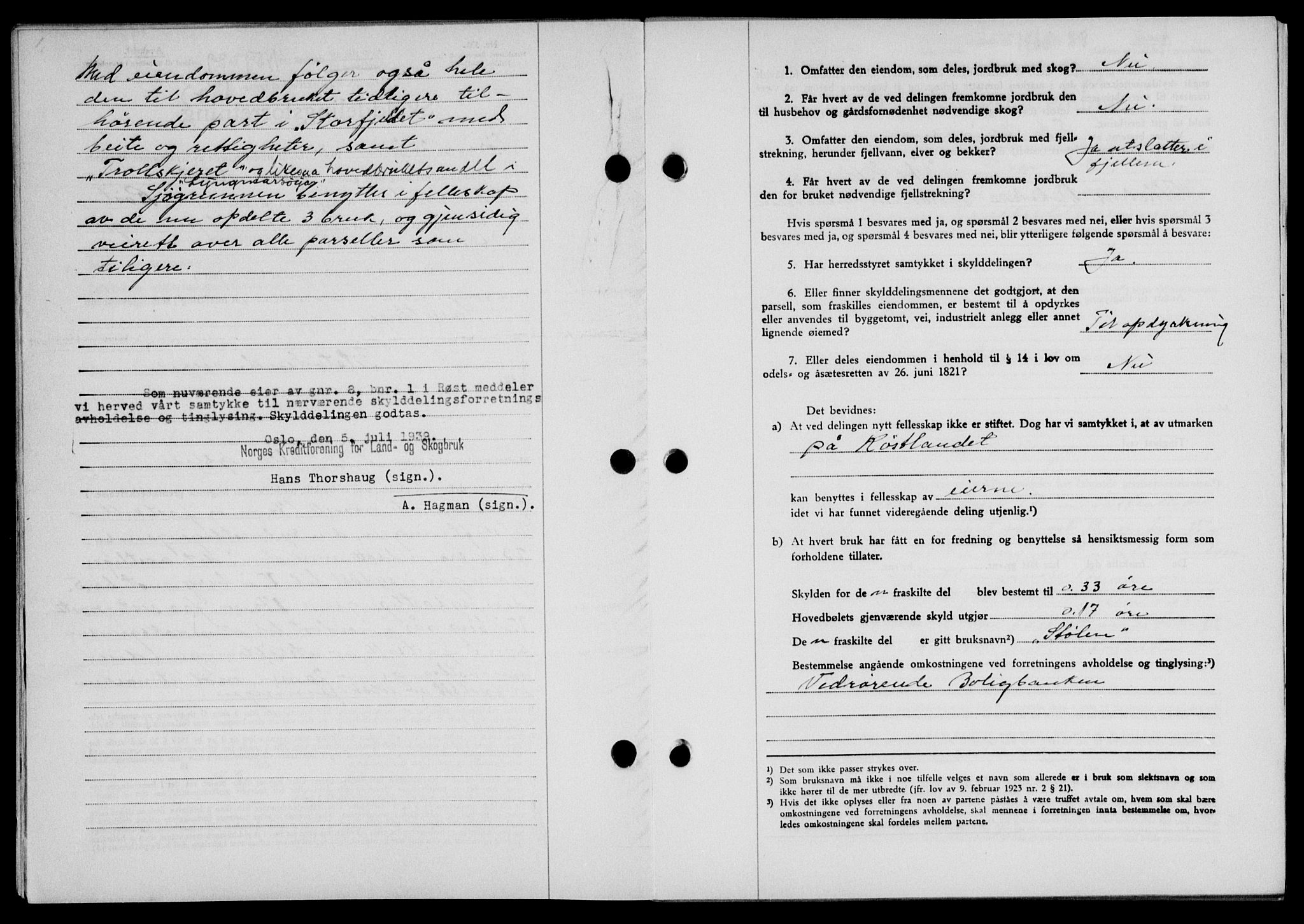 Lofoten sorenskriveri, SAT/A-0017/1/2/2C/L0006a: Pantebok nr. 6a, 1939-1939, Dagboknr: 1459/1939