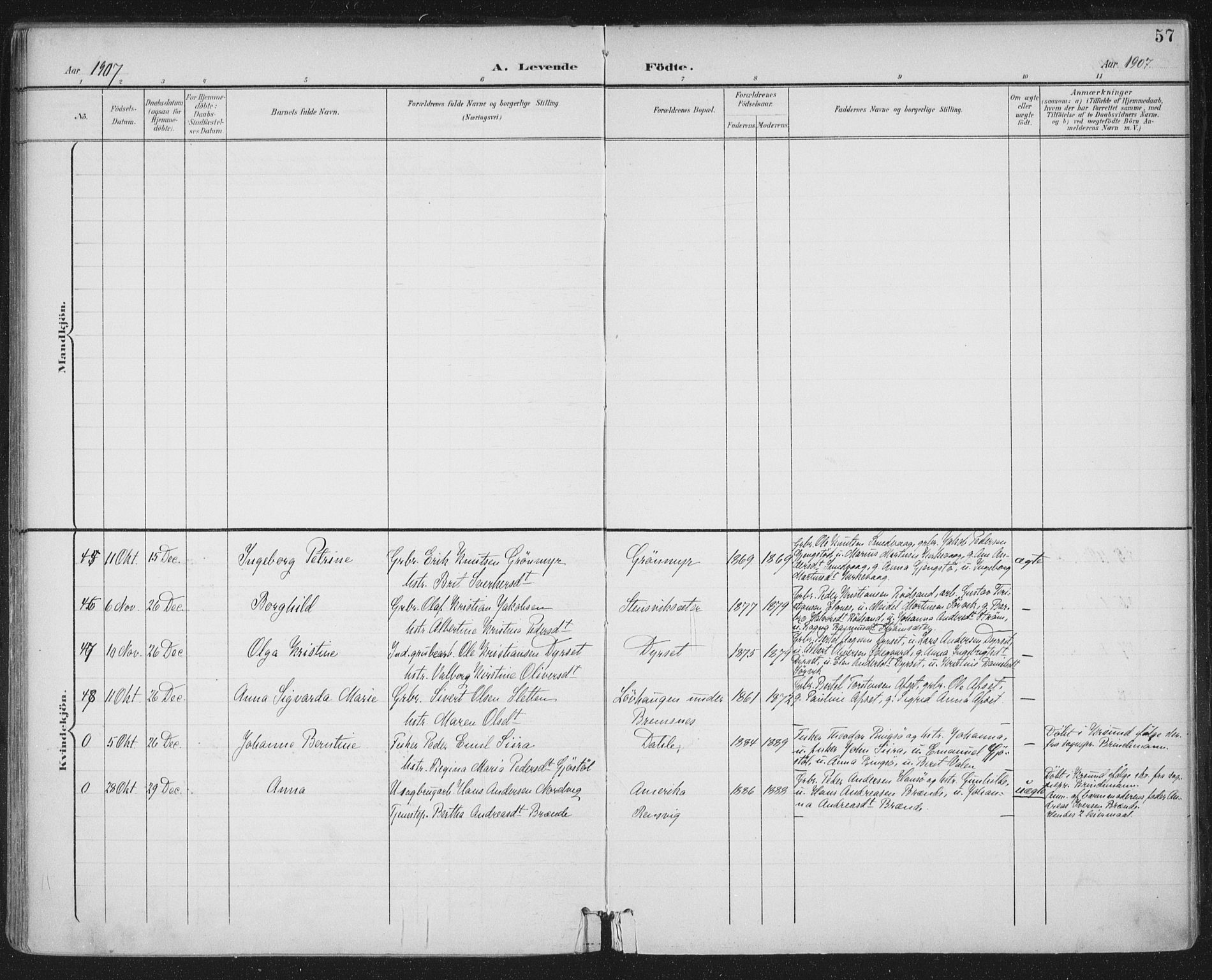 Ministerialprotokoller, klokkerbøker og fødselsregistre - Møre og Romsdal, SAT/A-1454/569/L0820: Ministerialbok nr. 569A06, 1900-1911, s. 57