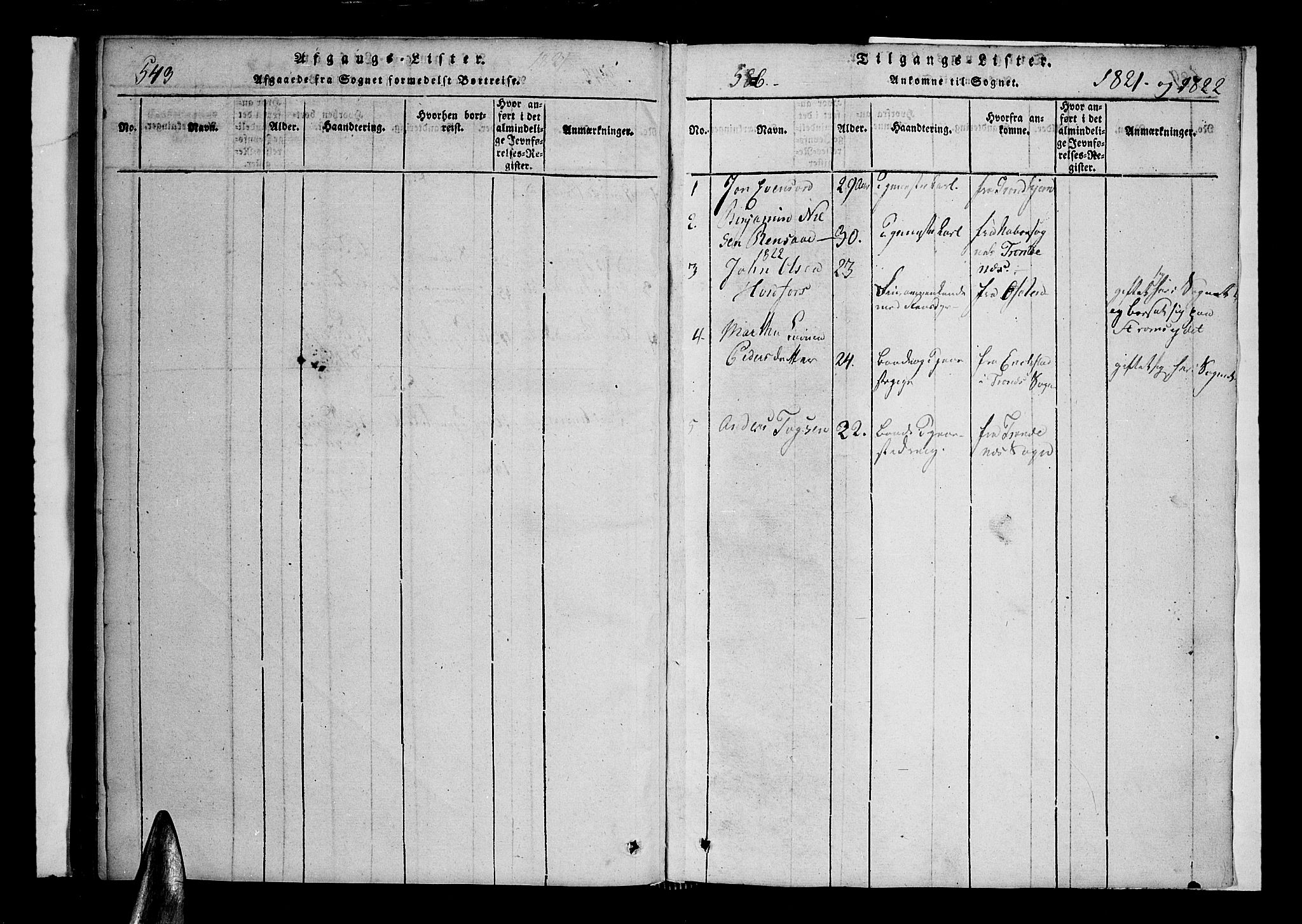 Kvæfjord sokneprestkontor, AV/SATØ-S-1323/G/Ga/Gaa/L0002kirke: Ministerialbok nr. 2, 1821-1830, s. 586