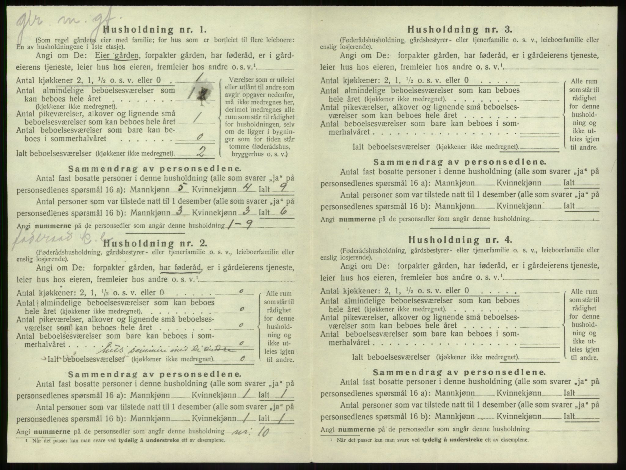 SAB, Folketelling 1920 for 1431 Jølster herred, 1920, s. 401