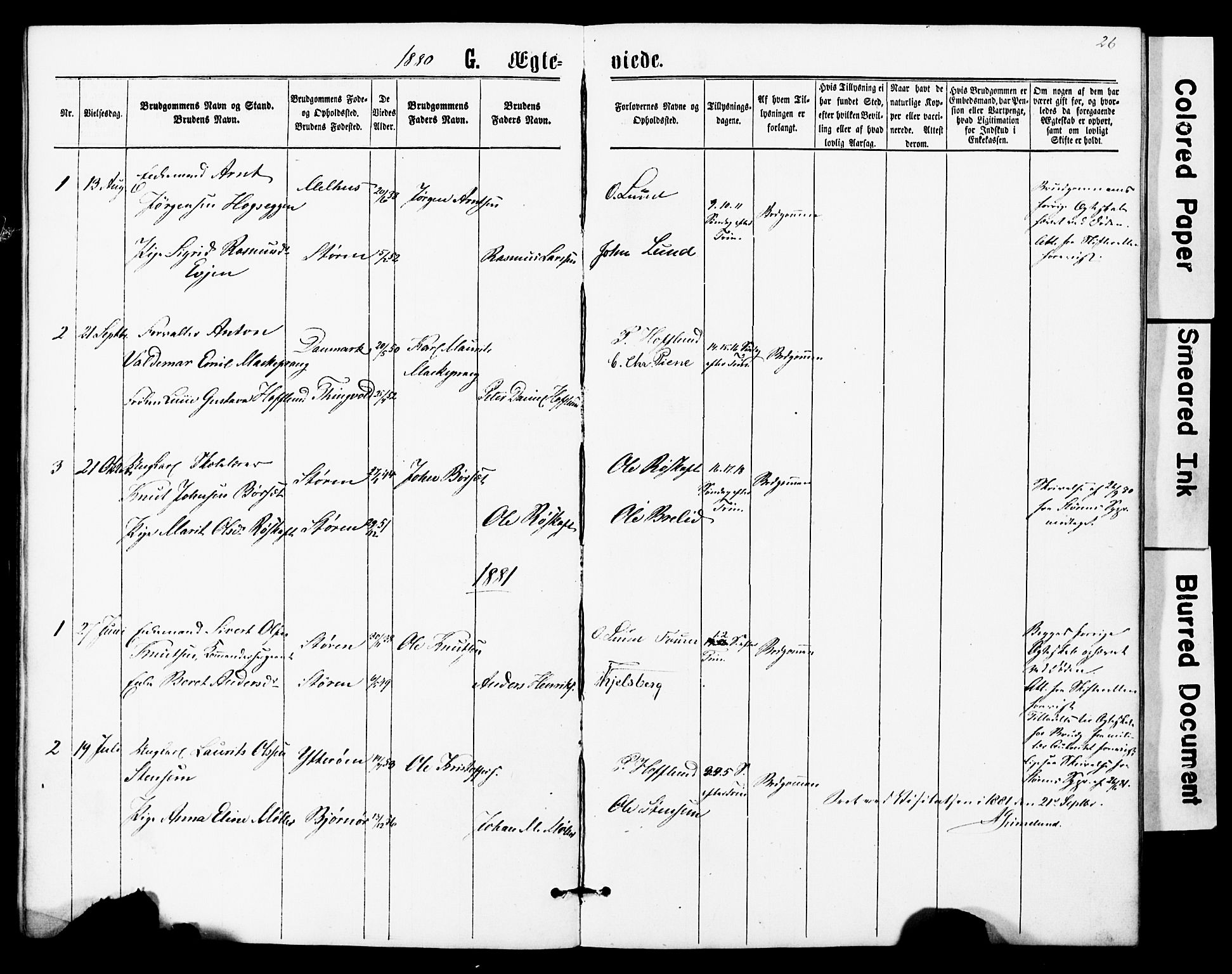 Ministerialprotokoller, klokkerbøker og fødselsregistre - Sør-Trøndelag, SAT/A-1456/623/L0469: Ministerialbok nr. 623A03, 1868-1883, s. 26