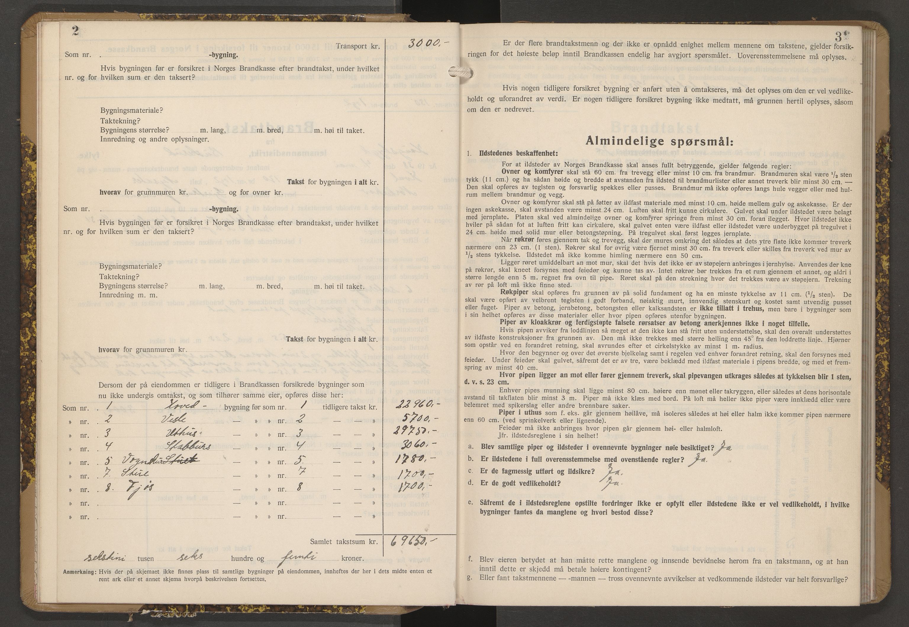 Norderhov lensmannskontor, AV/SAKO-A-526/Y/Yb/Ybd/L0004: Skjematakstprotokoll for Haugsbygd, 1938-1949