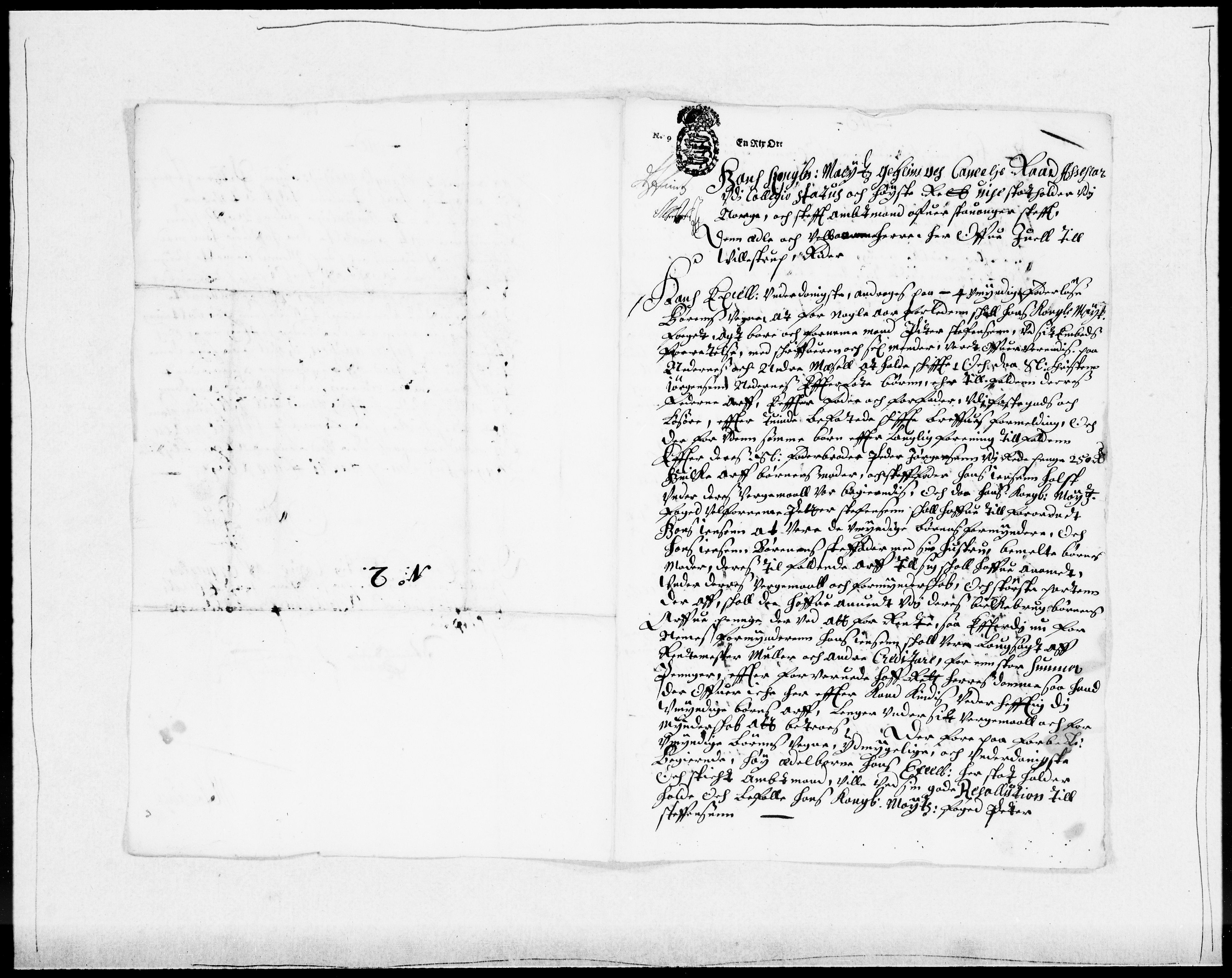 Danske Kanselli 1572-1799, AV/RA-EA-3023/F/Fc/Fcc/Fcca/L0032: Norske innlegg 1572-1799, 1674-1680, s. 205