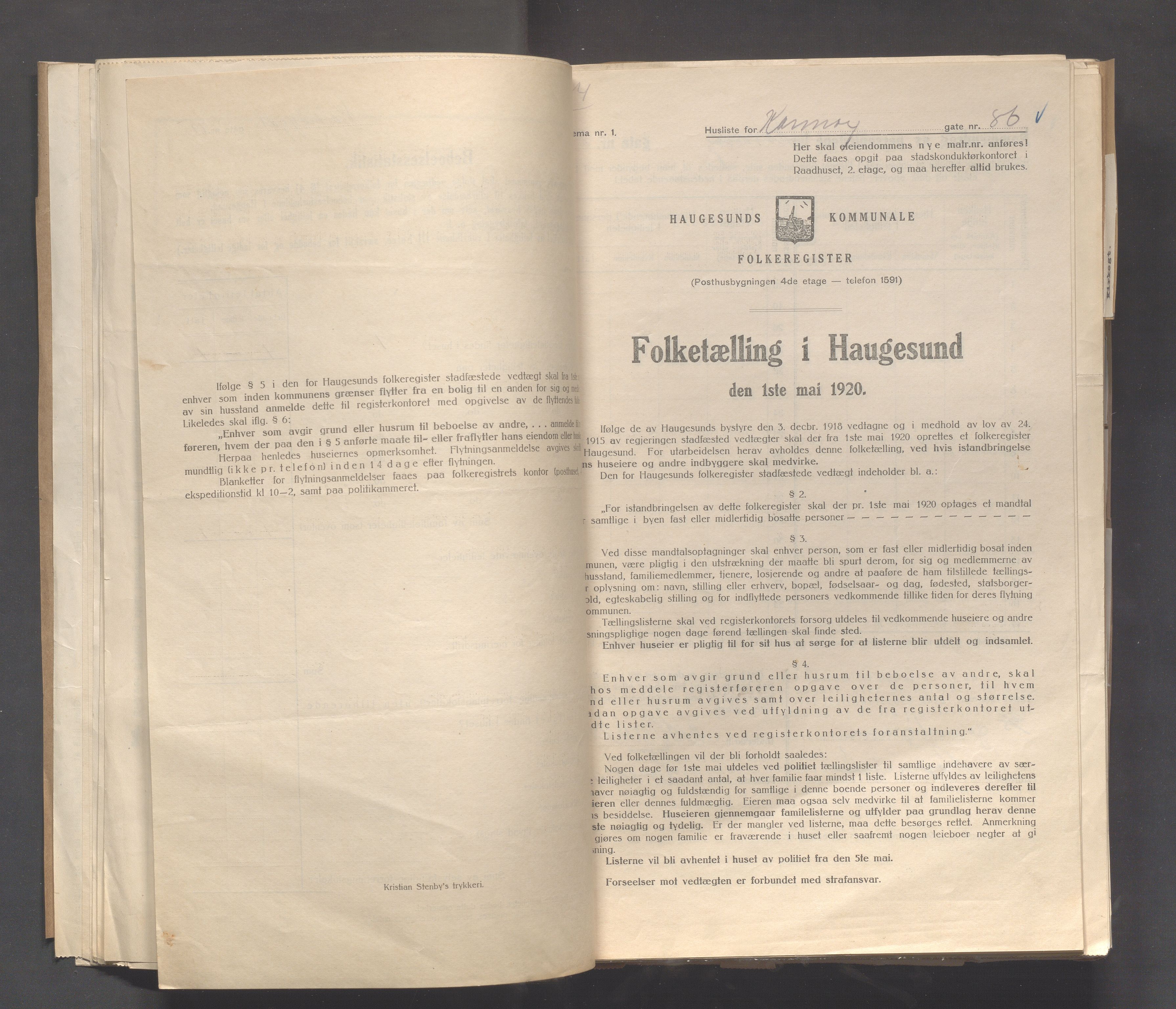 IKAR, Kommunal folketelling 1.5.1920 for Haugesund, 1920, s. 2477