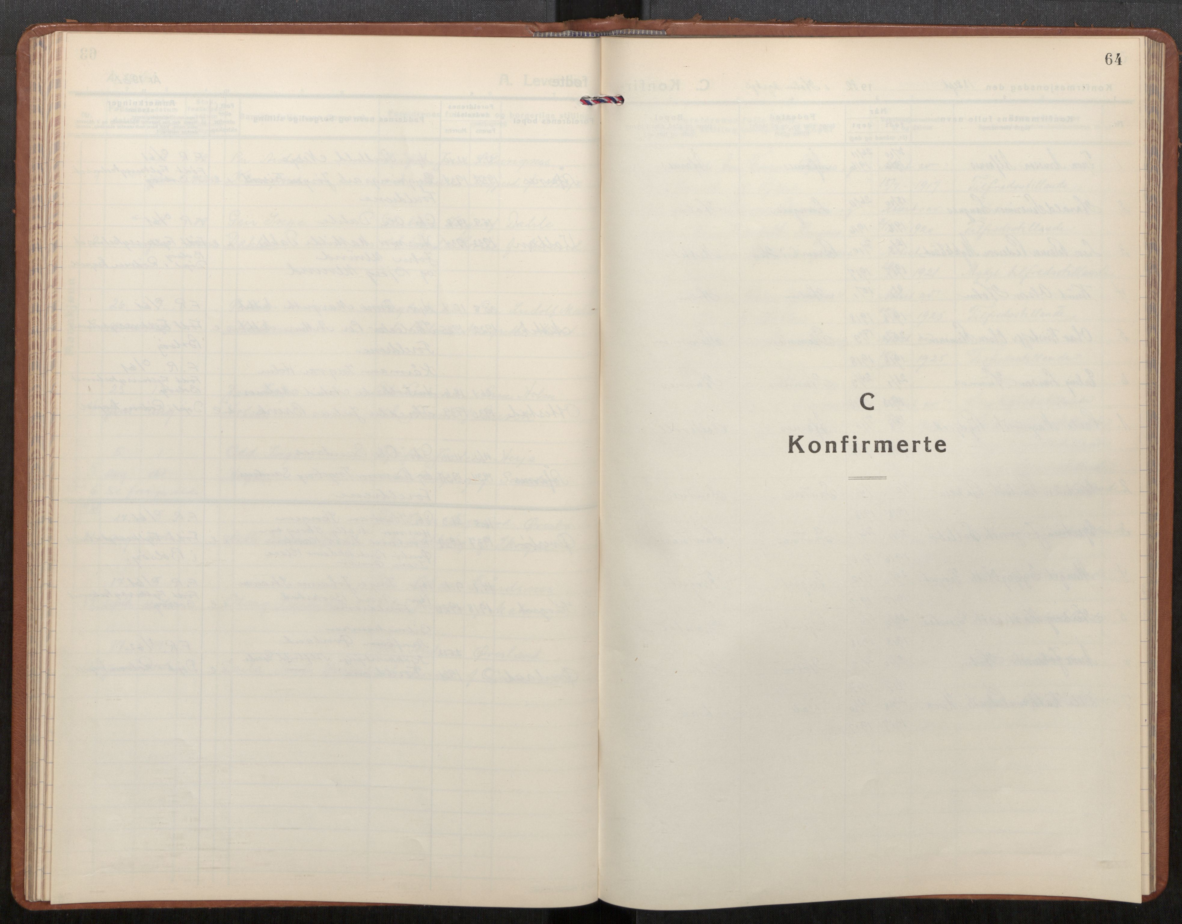 Ministerialprotokoller, klokkerbøker og fødselsregistre - Møre og Romsdal, SAT/A-1454/549/L0616: Klokkerbok nr. 549C02, 1932-1961, s. 64