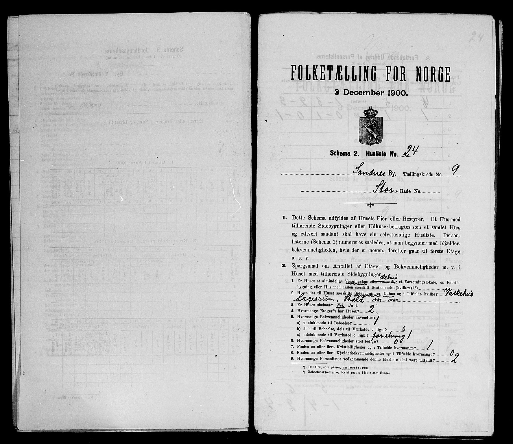 SAST, Folketelling 1900 for 1102 Sandnes ladested, 1900, s. 1270