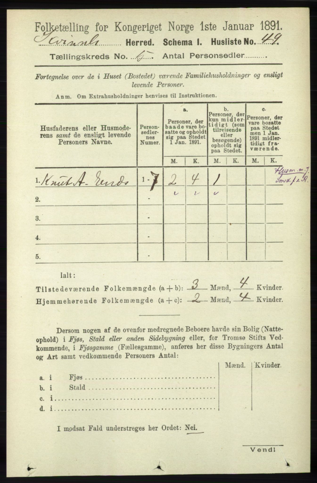 RA, Folketelling 1891 for 1224 Kvinnherad herred, 1891, s. 1730