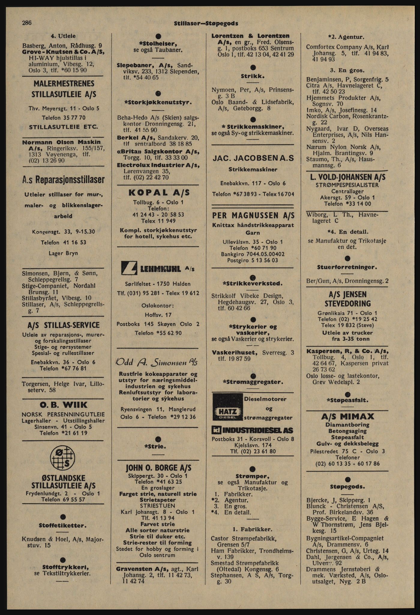 Kristiania/Oslo adressebok, PUBL/-, 1977-1978, s. 286