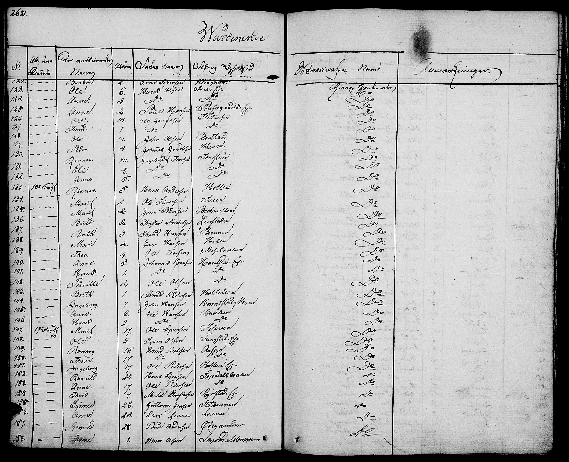 Vågå prestekontor, AV/SAH-PREST-076/H/Ha/Haa/L0004: Ministerialbok nr. 4 /1, 1827-1842, s. 262