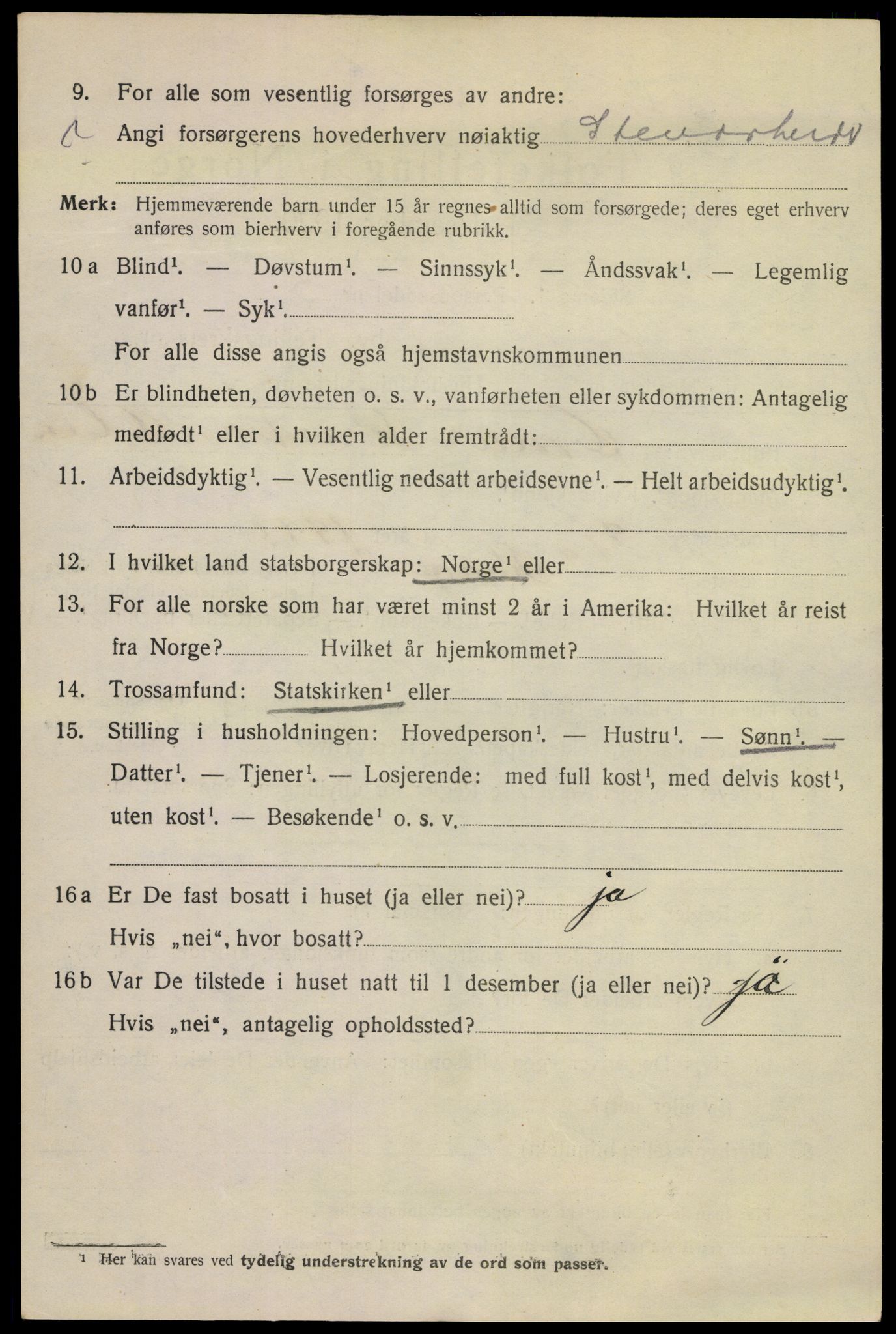 SAKO, Folketelling 1920 for 0801 Kragerø kjøpstad, 1920, s. 11116