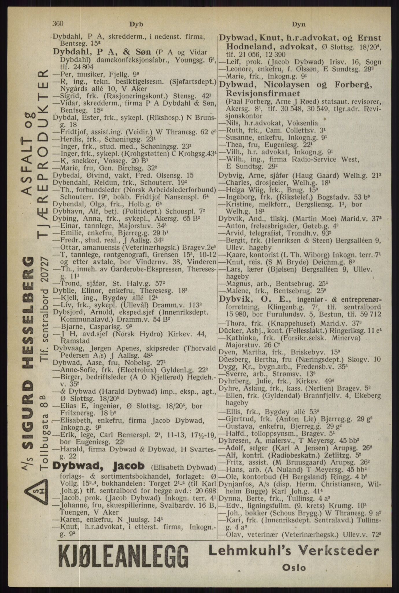 Kristiania/Oslo adressebok, PUBL/-, 1944, s. 360