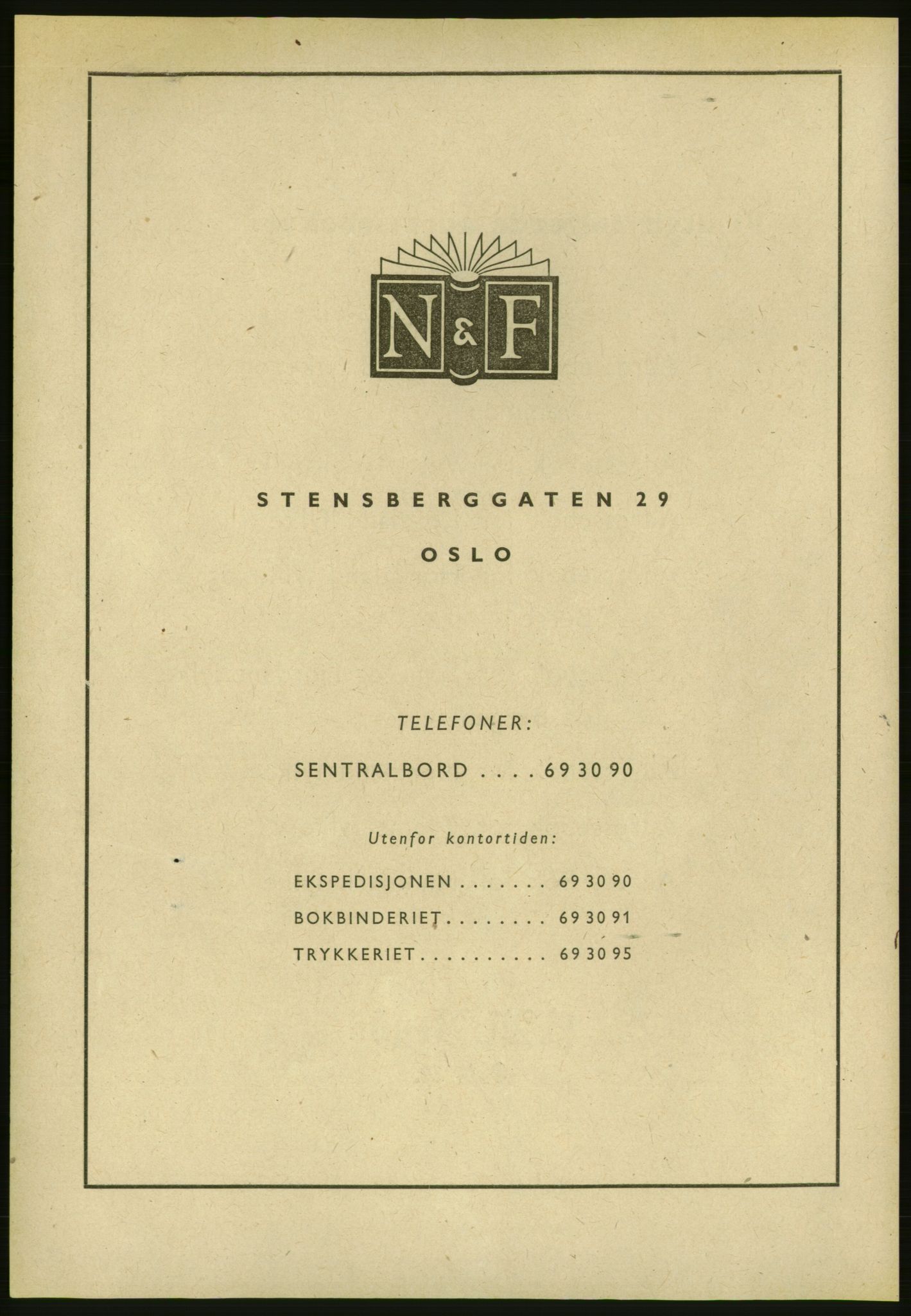 Kristiania/Oslo adressebok, PUBL/-, 1951