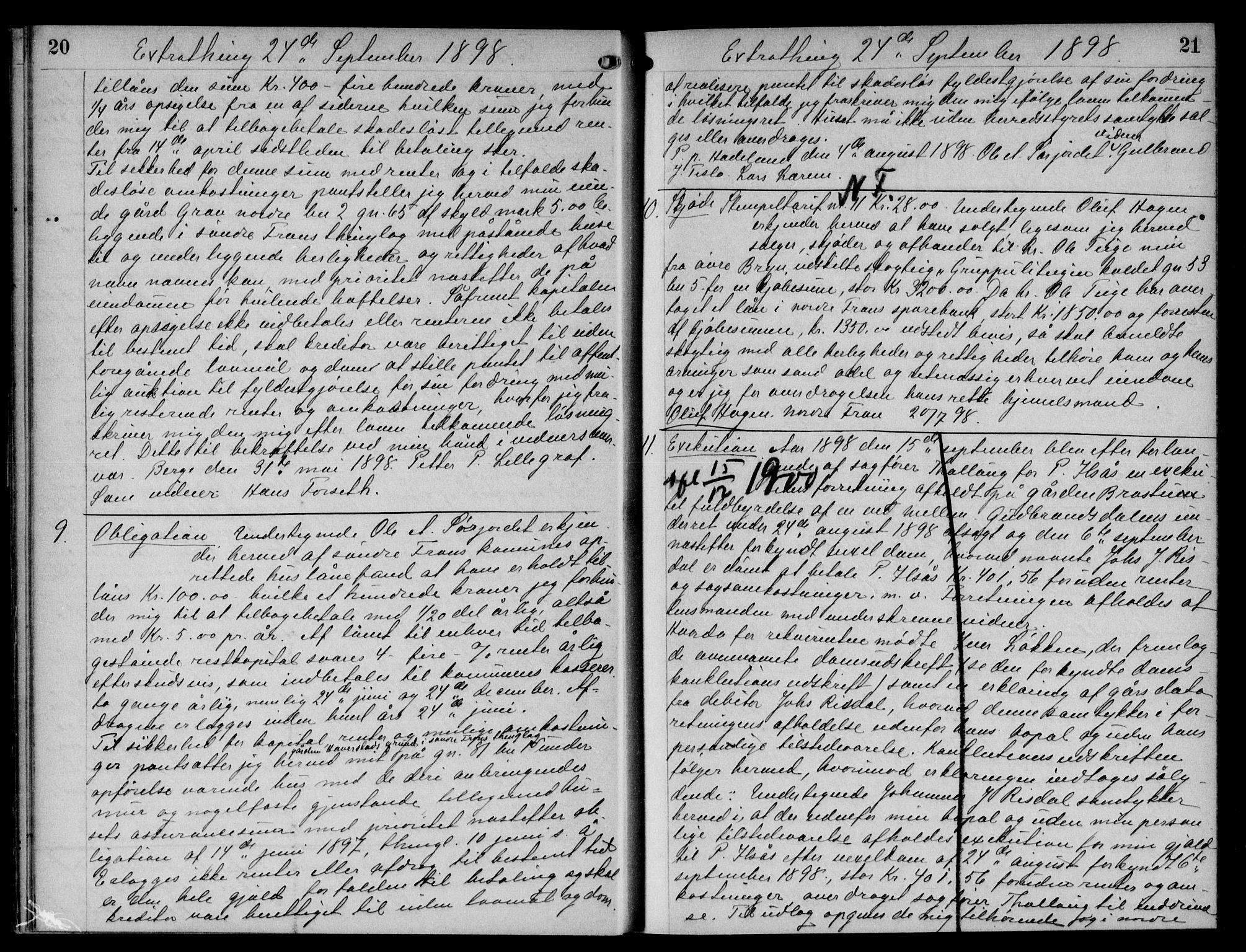 Mellom-Gudbrandsdal sorenskriveri, AV/SAH-TING-038/H/Hb/L0012: Pantebok nr. 12, 1898-1901, s. 20-21