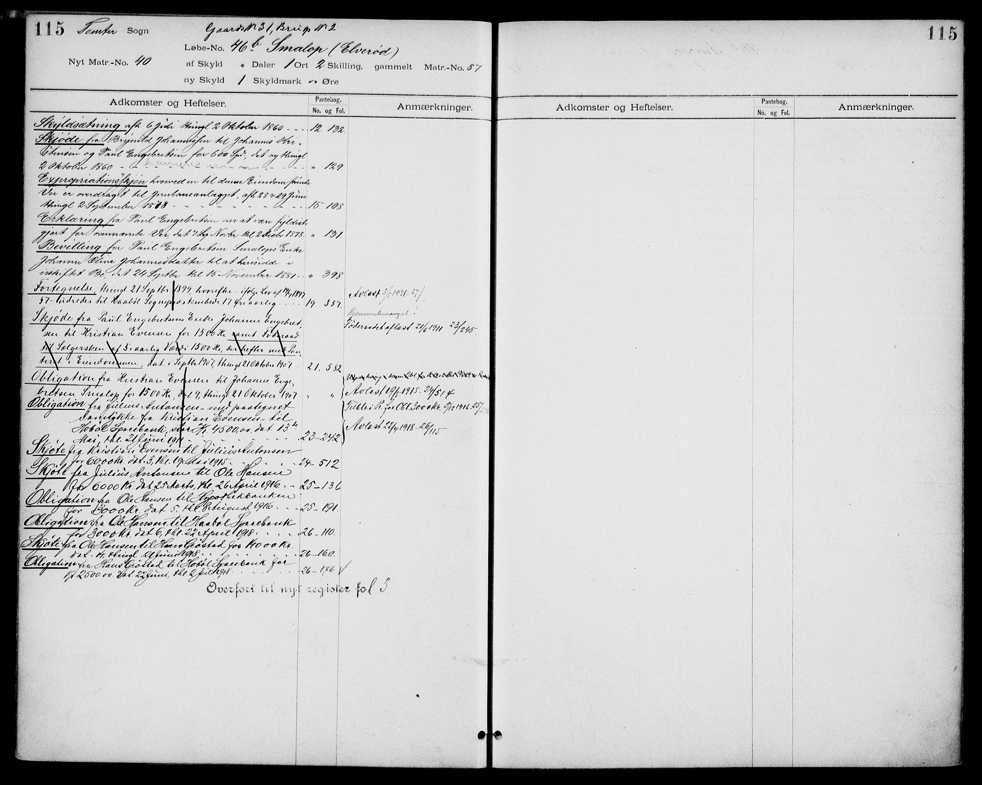 Moss sorenskriveri, AV/SAO-A-10168: Panteregister nr. IV 8a, 1733-1927, s. 115