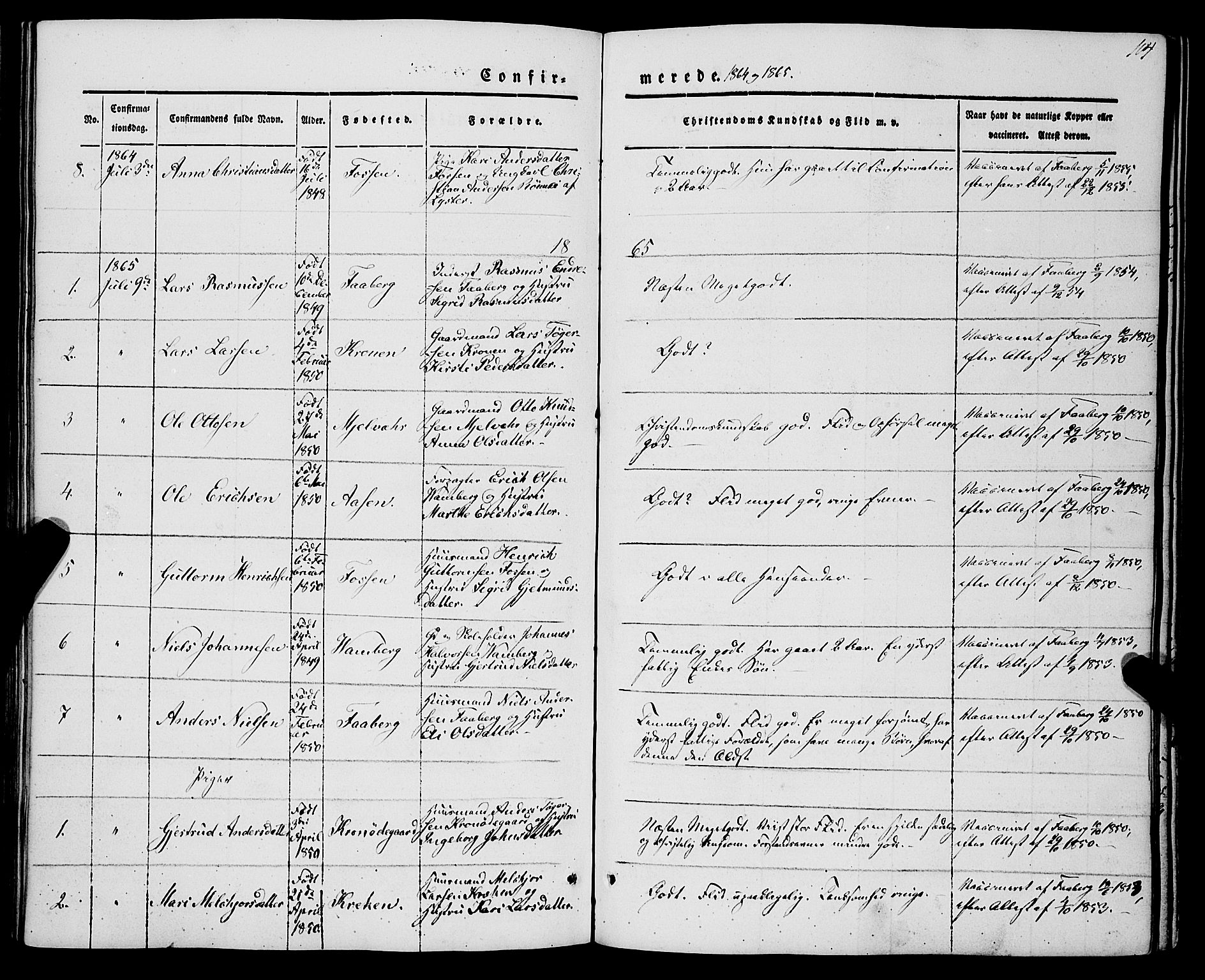 Jostedal sokneprestembete, AV/SAB-A-80601/H/Haa/Haaa/L0005: Ministerialbok nr. A 5, 1849-1877, s. 104