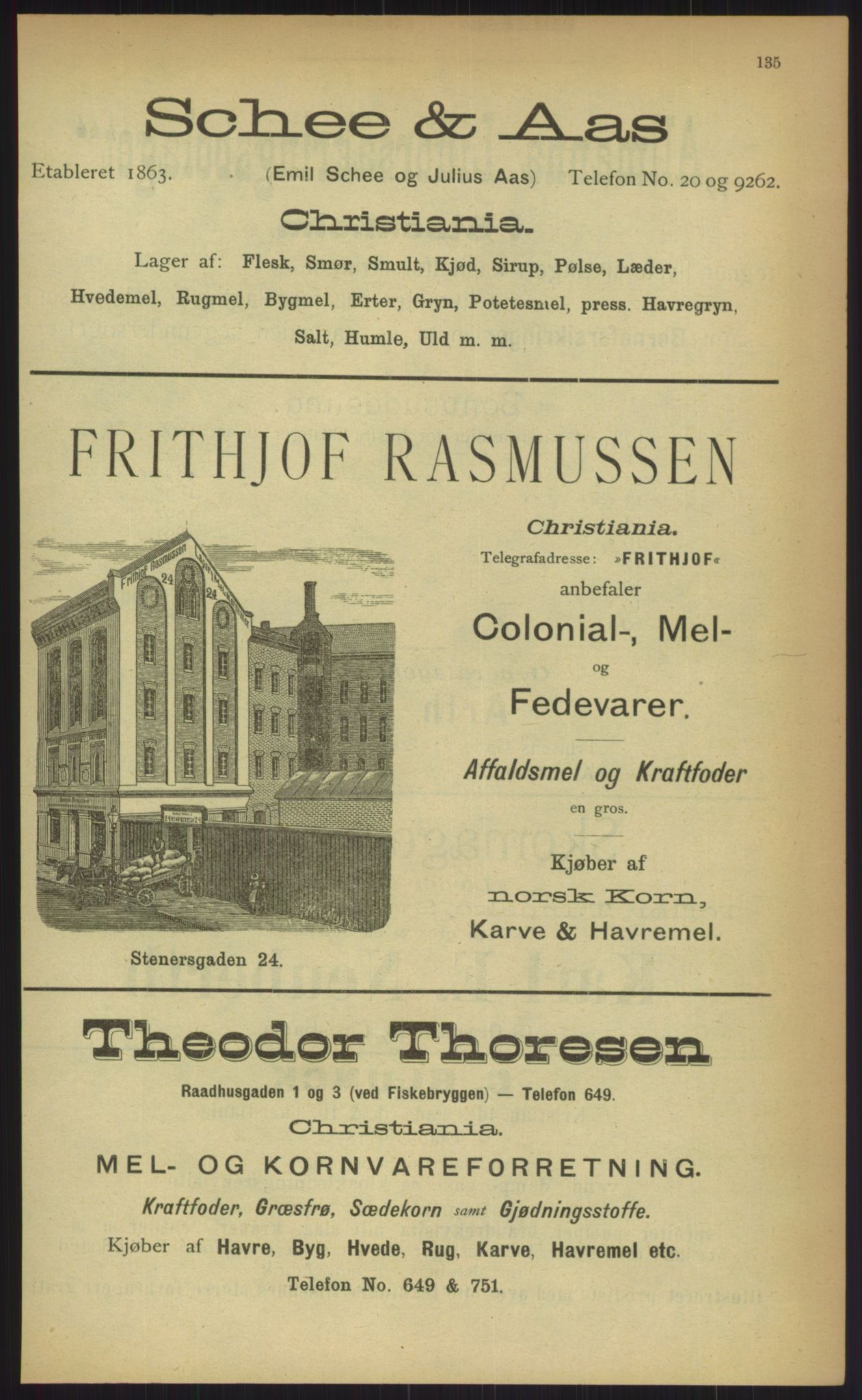 Kristiania/Oslo adressebok, PUBL/-, 1903, s. 135