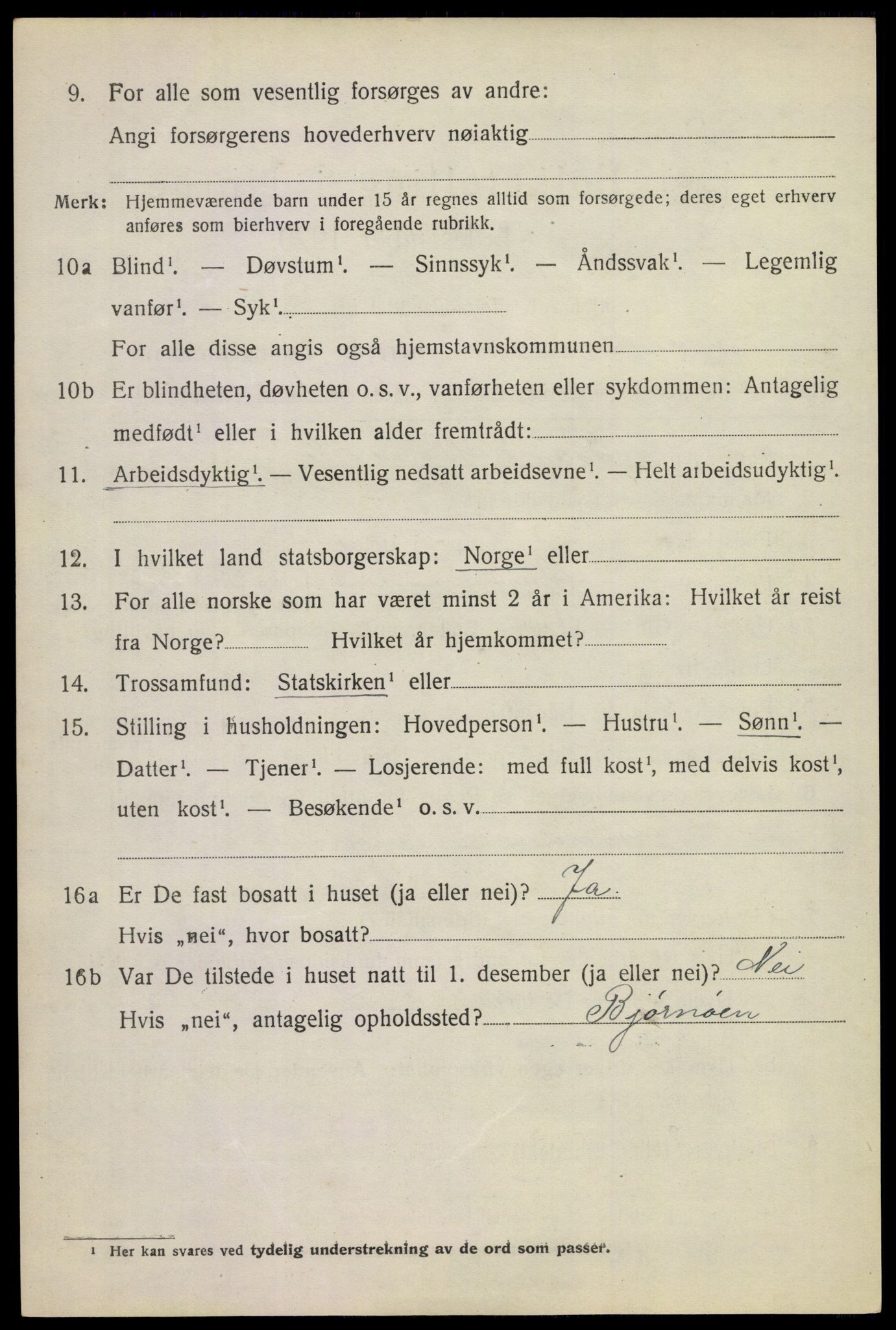 SAKO, Folketelling 1920 for 0630 Øvre Sandsvær herred, 1920, s. 3721