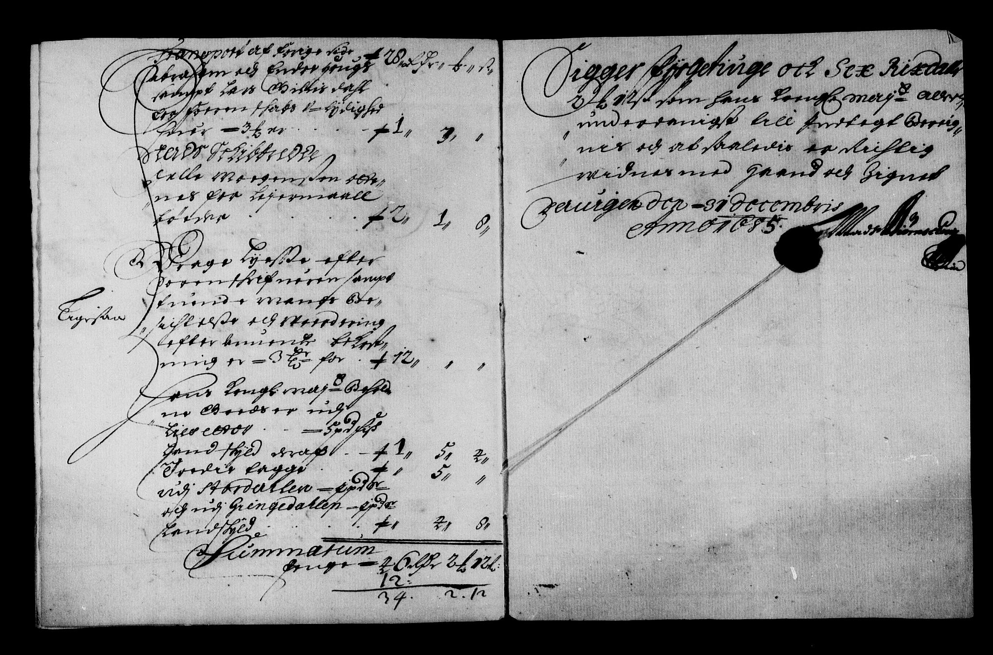 Rentekammeret inntil 1814, Reviderte regnskaper, Stiftamtstueregnskaper, Bergen stiftamt, AV/RA-EA-6043/R/Rc/L0077: Bergen stiftamt, 1685