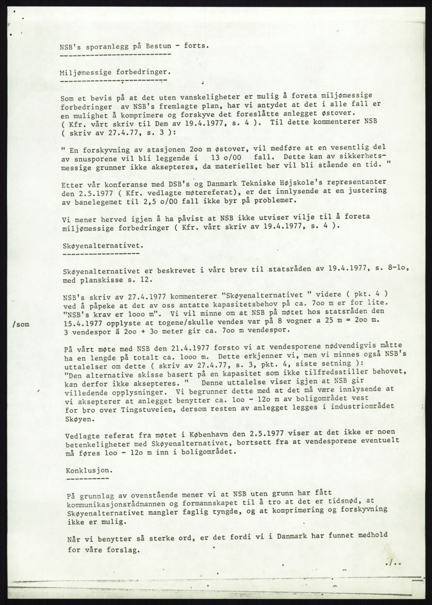 Norges statsbaner, Hovedadministrasjonen, Plankontoret for Oslo S, AV/RA-S-5410/D/L0167: Driftsbanegården. Øvrige driftsbanegårder, 1975-1987, s. 558