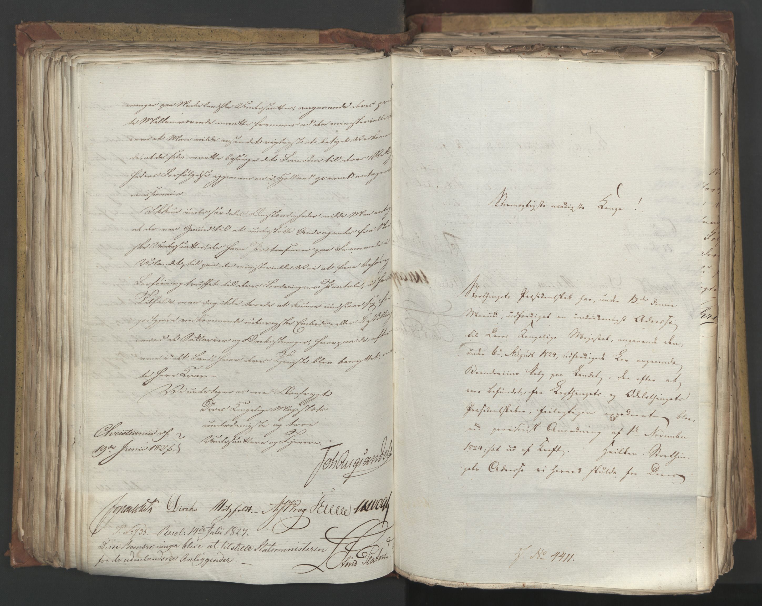 Statsrådsavdelingen i Stockholm, AV/RA-S-1003/D/Da/L0051: Regjeringsinnstillinger nr. 4310-4565, 1827, s. 224